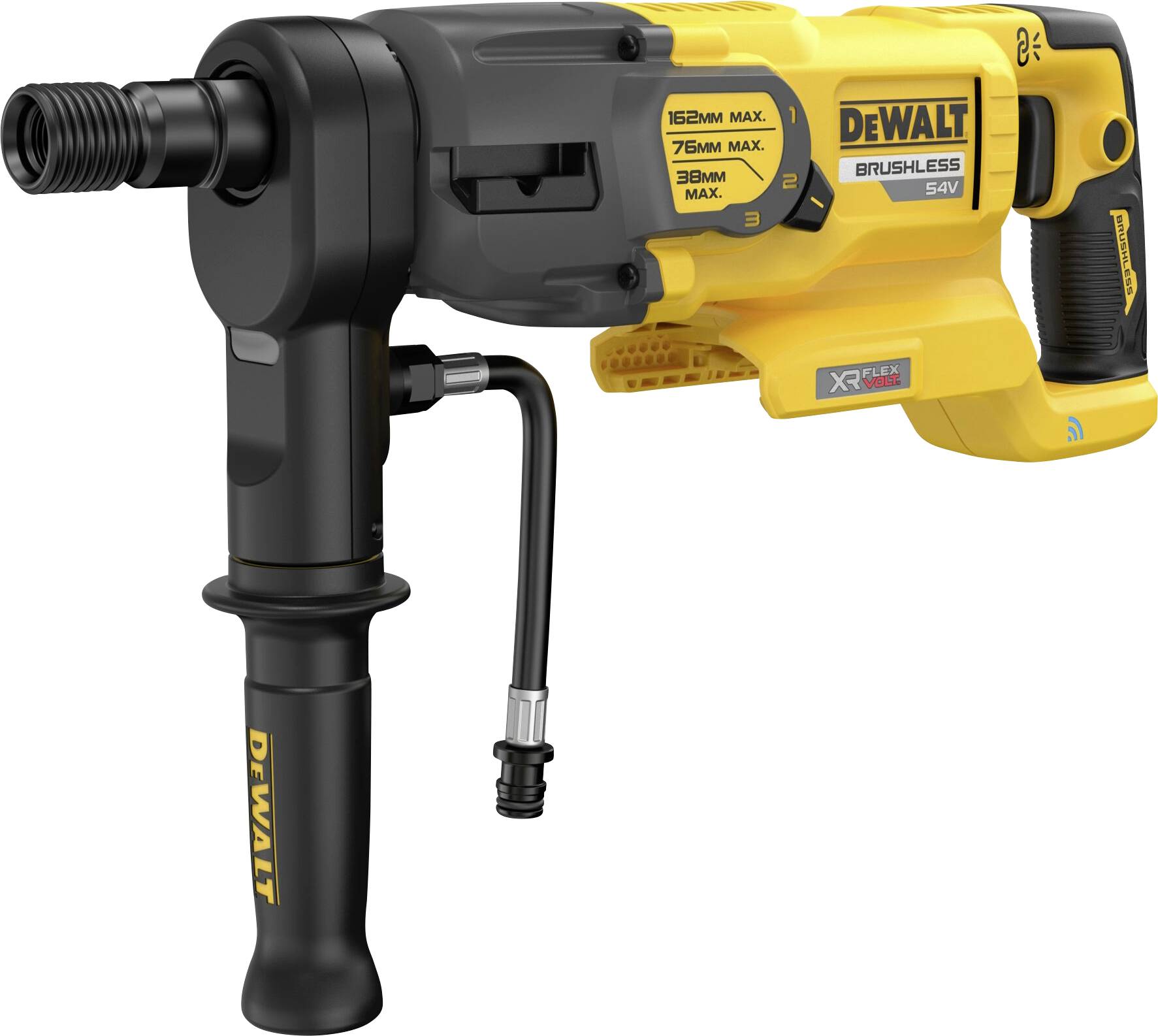DEWALT DCD150NK-XJ 3-Gang-Akku-Kernbohrmaschine 54V ohne Akku, ohne Ladegerät, inkl. Koffer