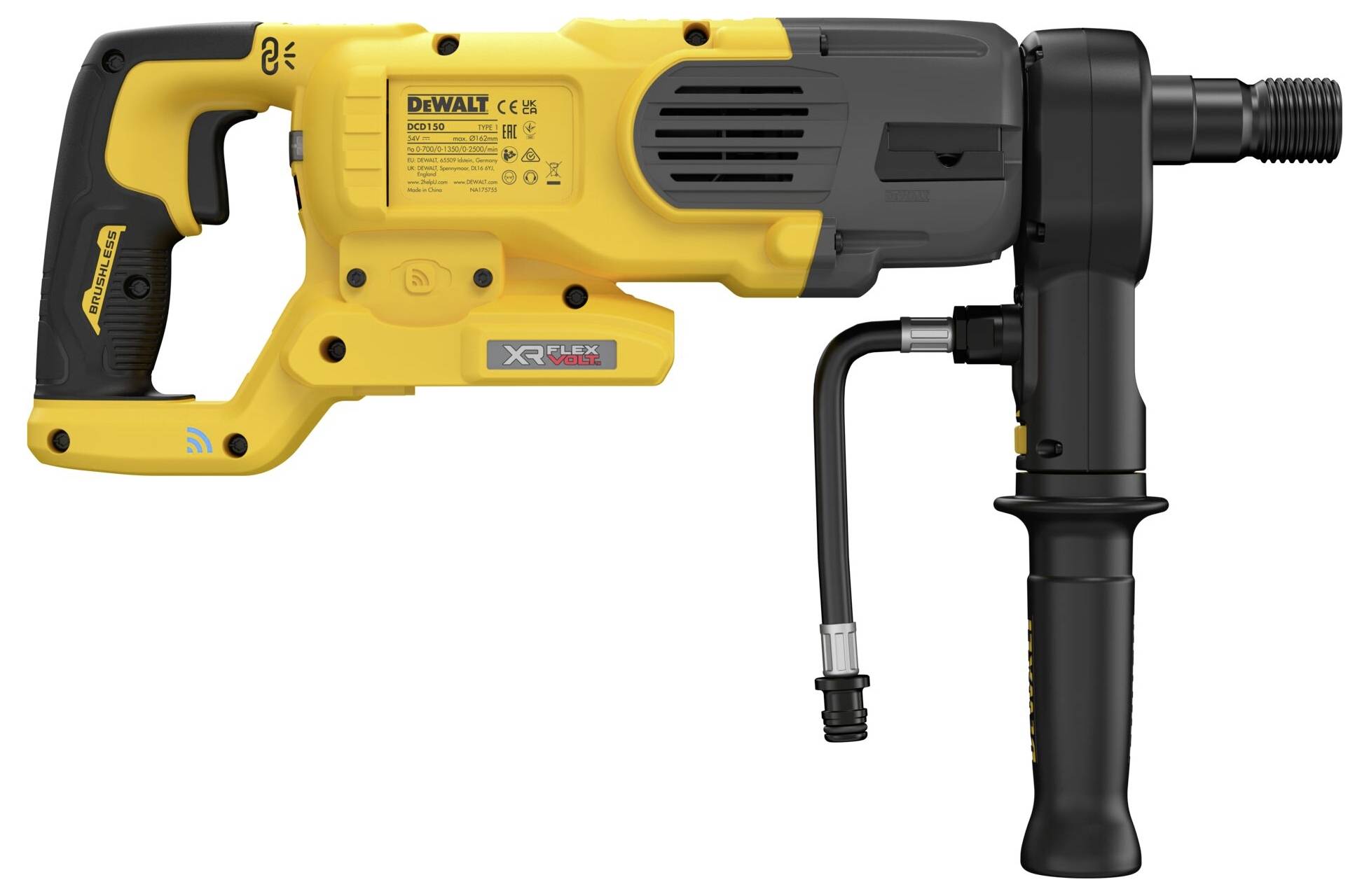 DEWALT DCD150NK-XJ 3-Gang-Akku-Kernbohrmaschine 54V ohne Akku, ohne Ladegerät, inkl. Koffer