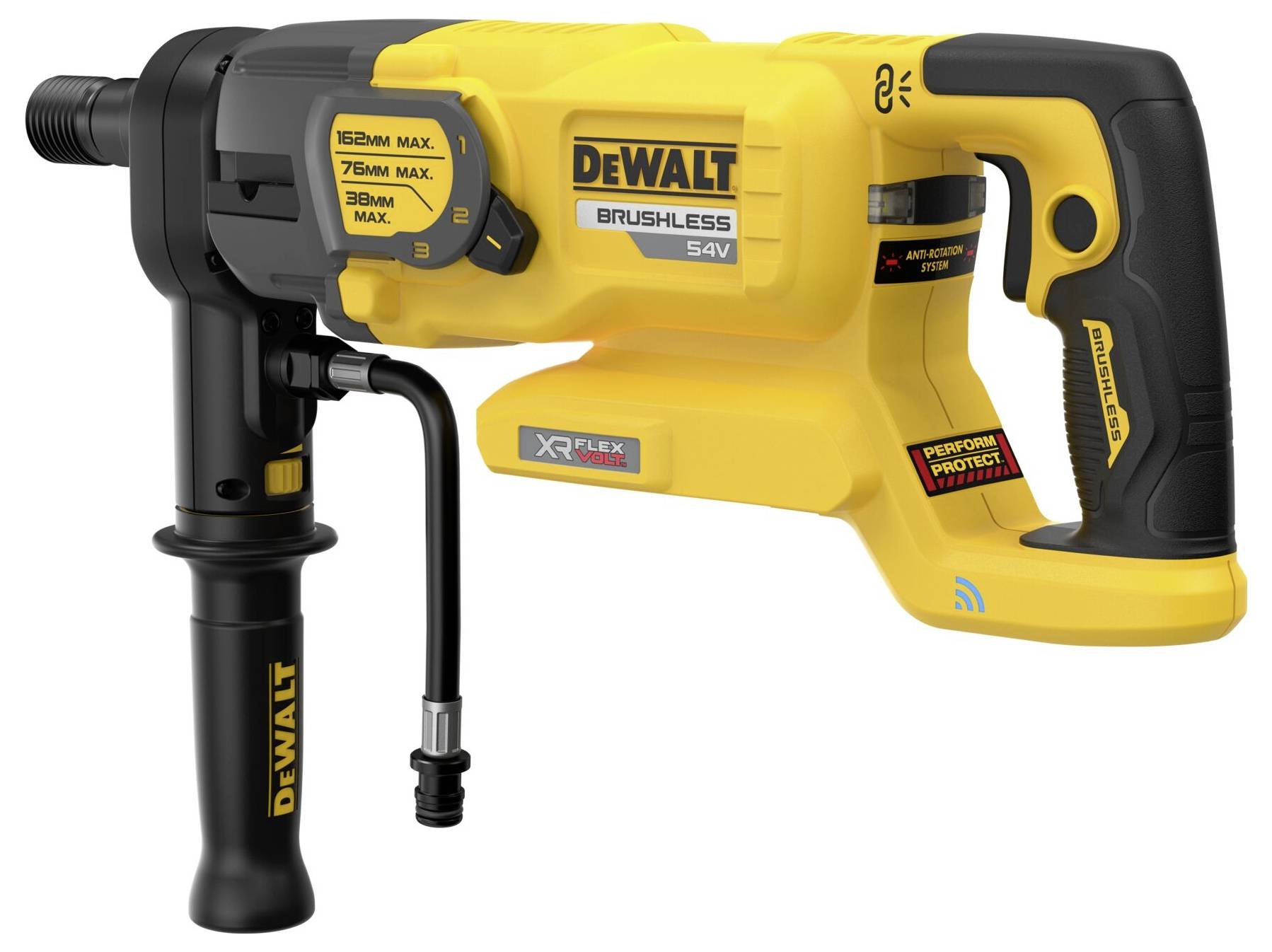 DEWALT DCD150NK-XJ 3-Gang-Akku-Kernbohrmaschine 54V ohne Akku, ohne Ladegerät, inkl. Koffer