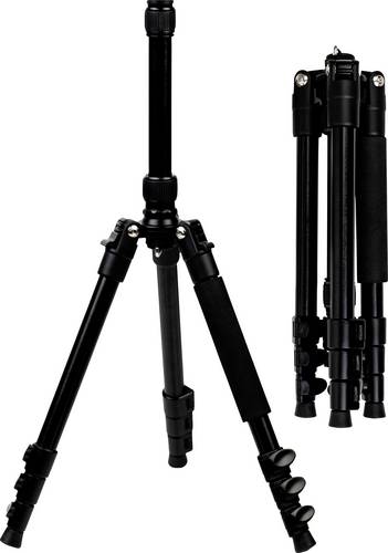 Deeper Tripod Tripod 1/4 Zoll Arbeitshöhe=51 - 136 cm Schwarz