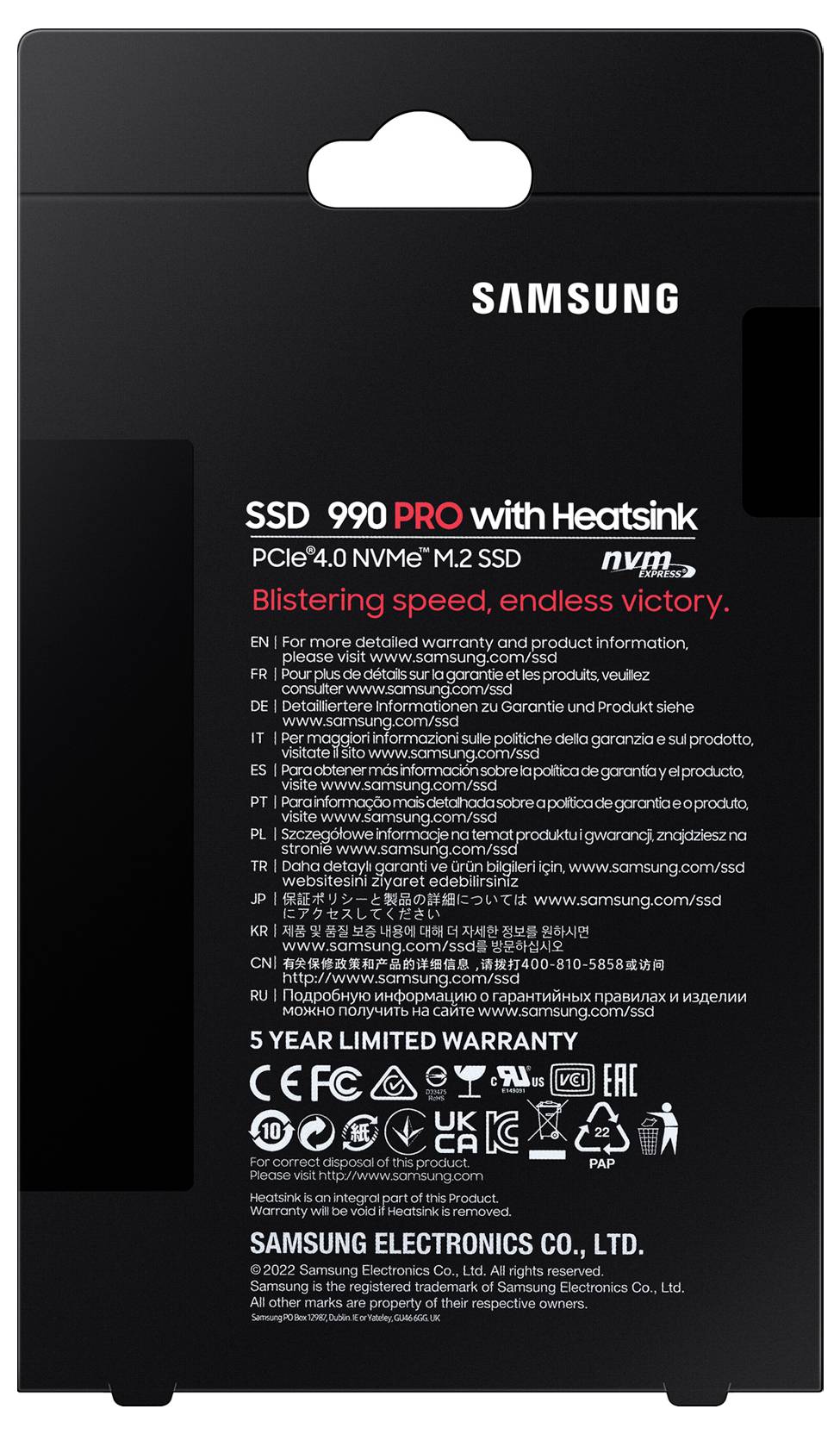 Samsung 990 PRO Interne M.2 PCIe SSD MZ-V9P2T0CW