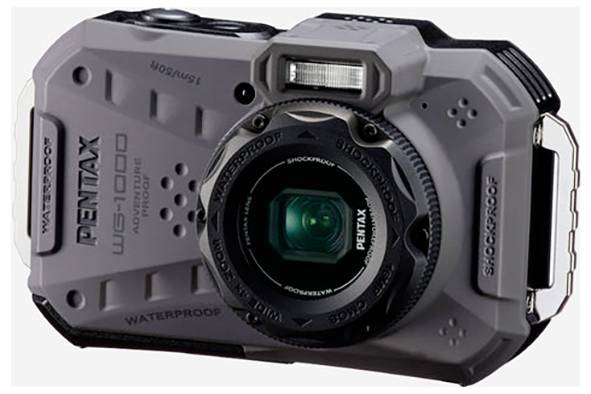 Pentax WG-1000 grau Action Cam Wasserfest, Full-HD