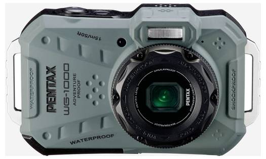 Pentax WG-1000 olive Action Cam Wasserfest, Full-HD
