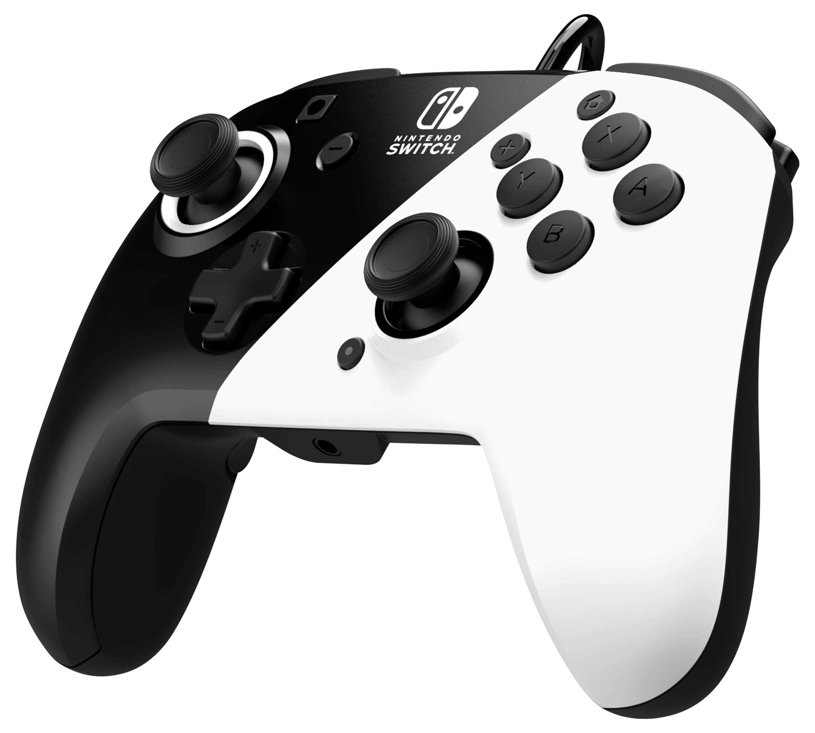 Nintendo PDP Switch Controller schwarz/w Gamepad Switch, Switch OLED Schwarz, Weiß