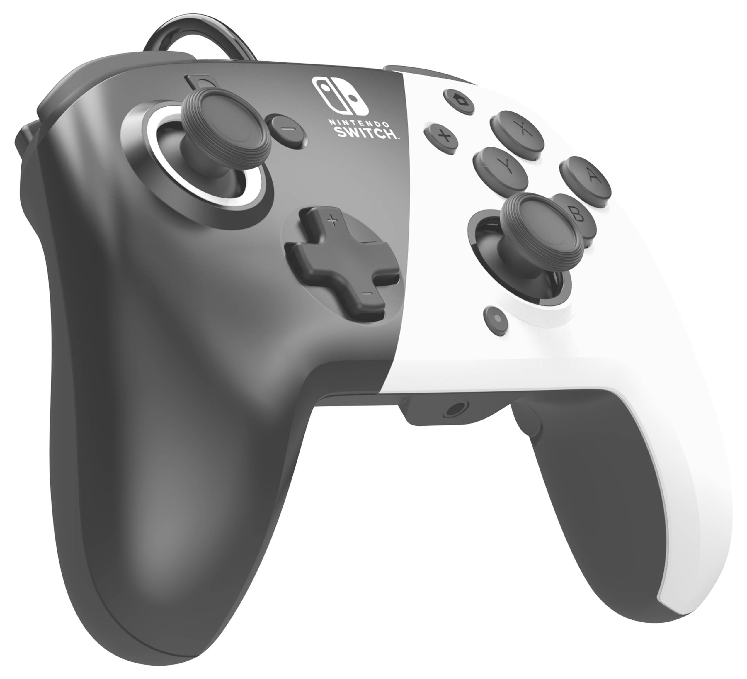 Nintendo PDP Switch Controller schwarz/w Gamepad Switch, Switch OLED Schwarz, Weiß