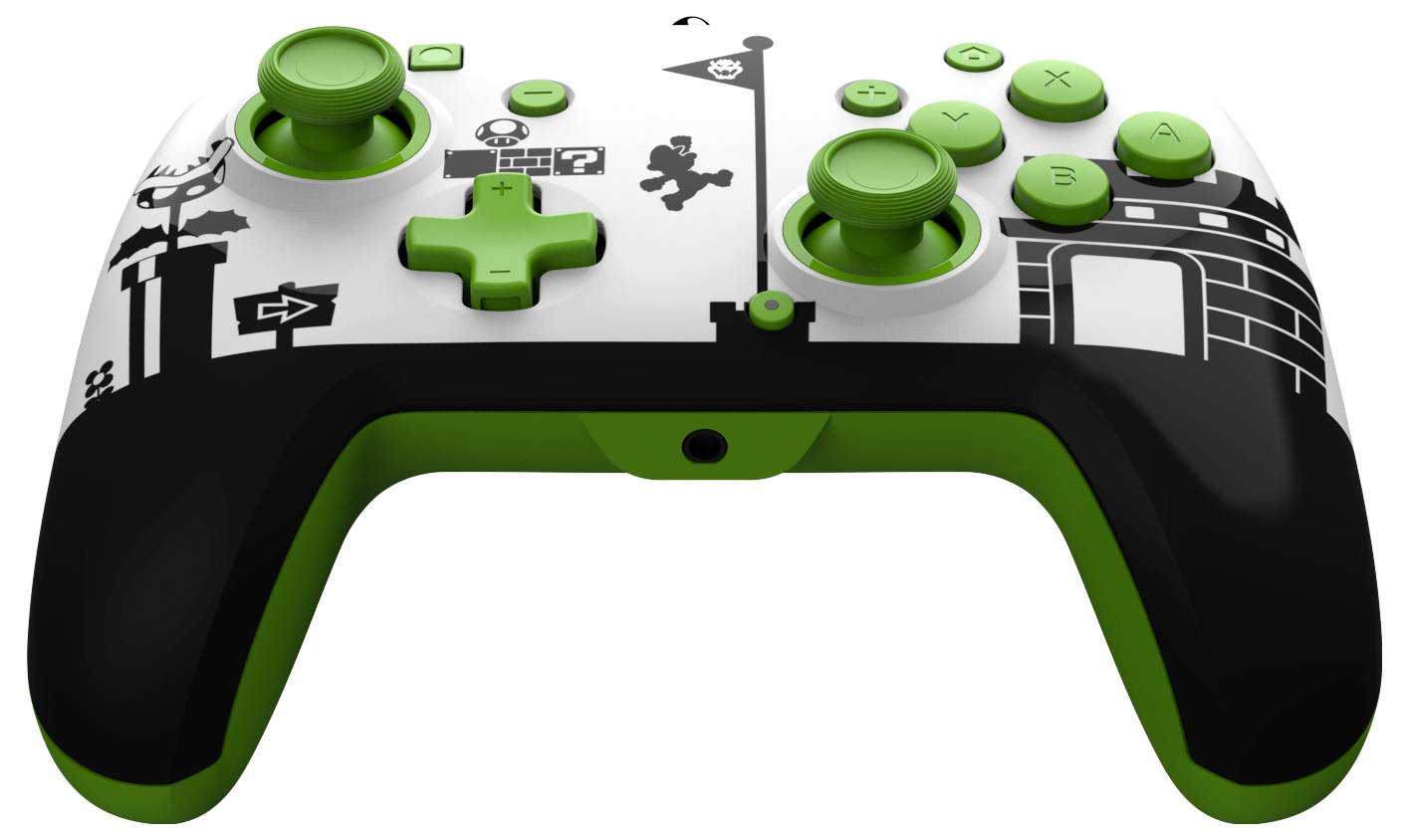 Nintendo PDP Switch Controller Retro Mar Gamepad Switch, Switch OLED Schwarz, Grün, Weiß