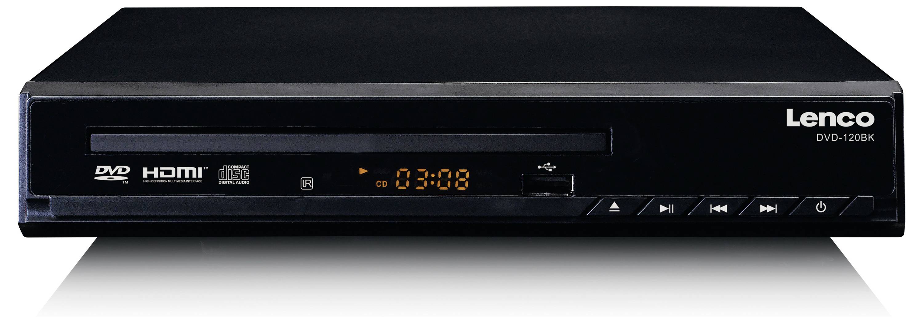 Lenco DVD-120BK Tragbarer DVD-Player