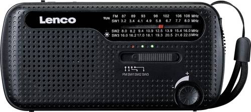 Lenco MCR-113BK Notfallradio Schwarz