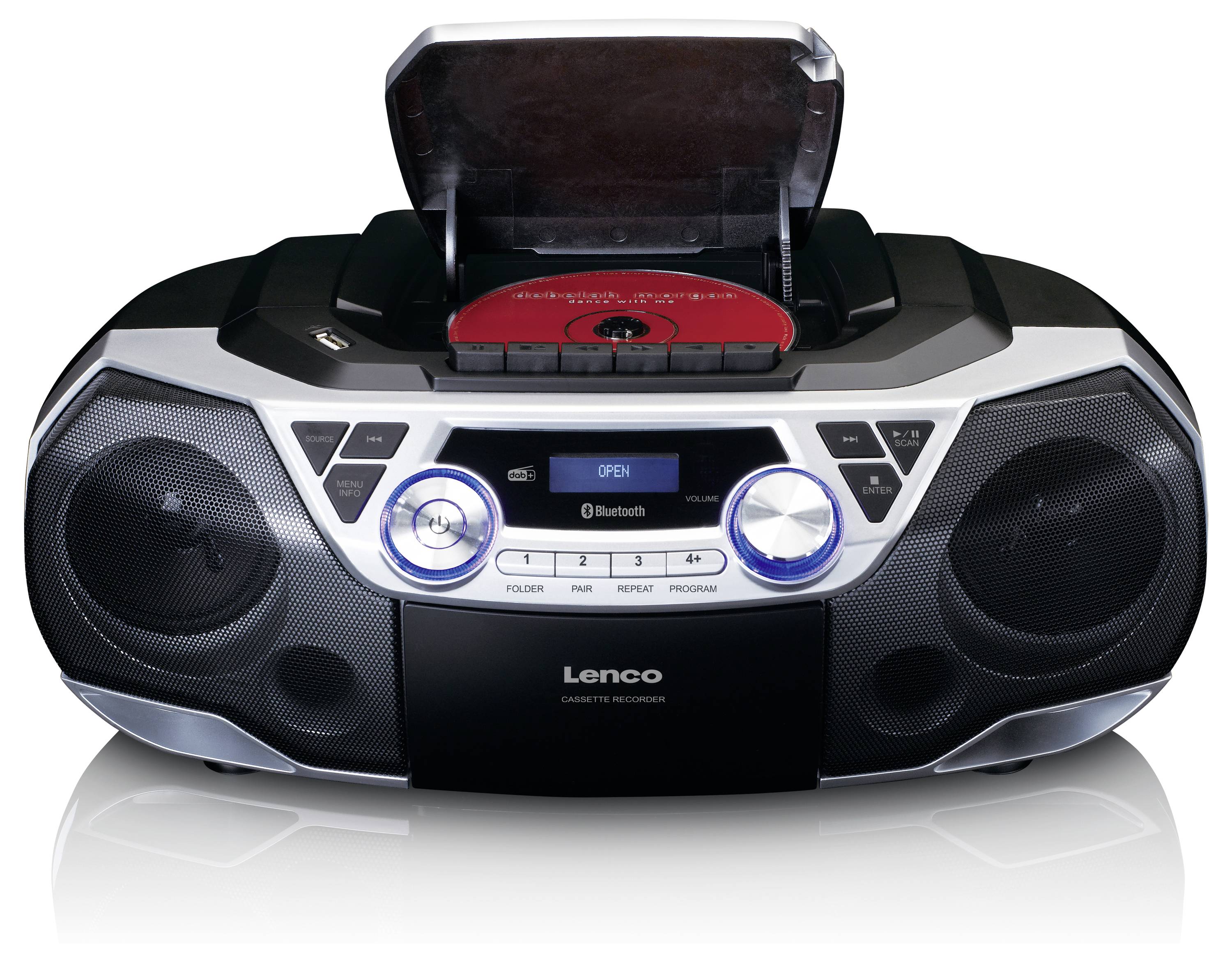 Lenco SCD-720SI Tragbarer CD-Player Silber