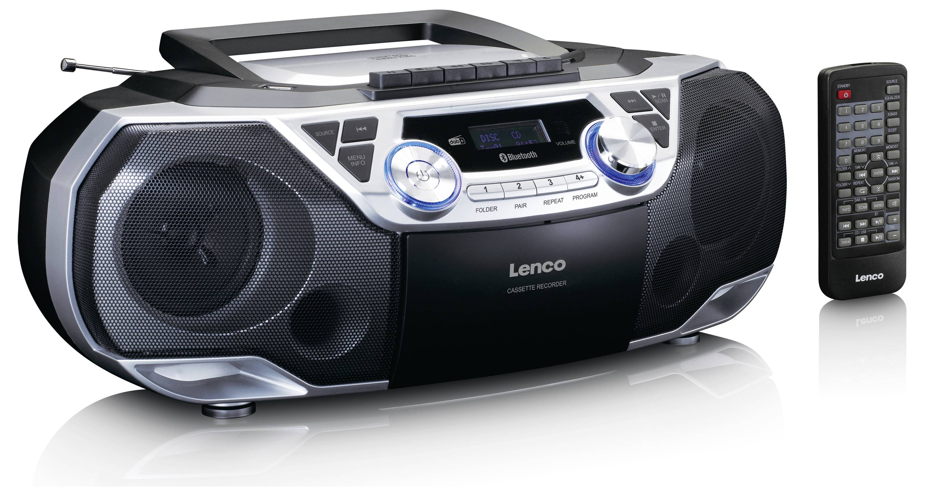 Lenco SCD-720SI Tragbarer CD-Player Silber