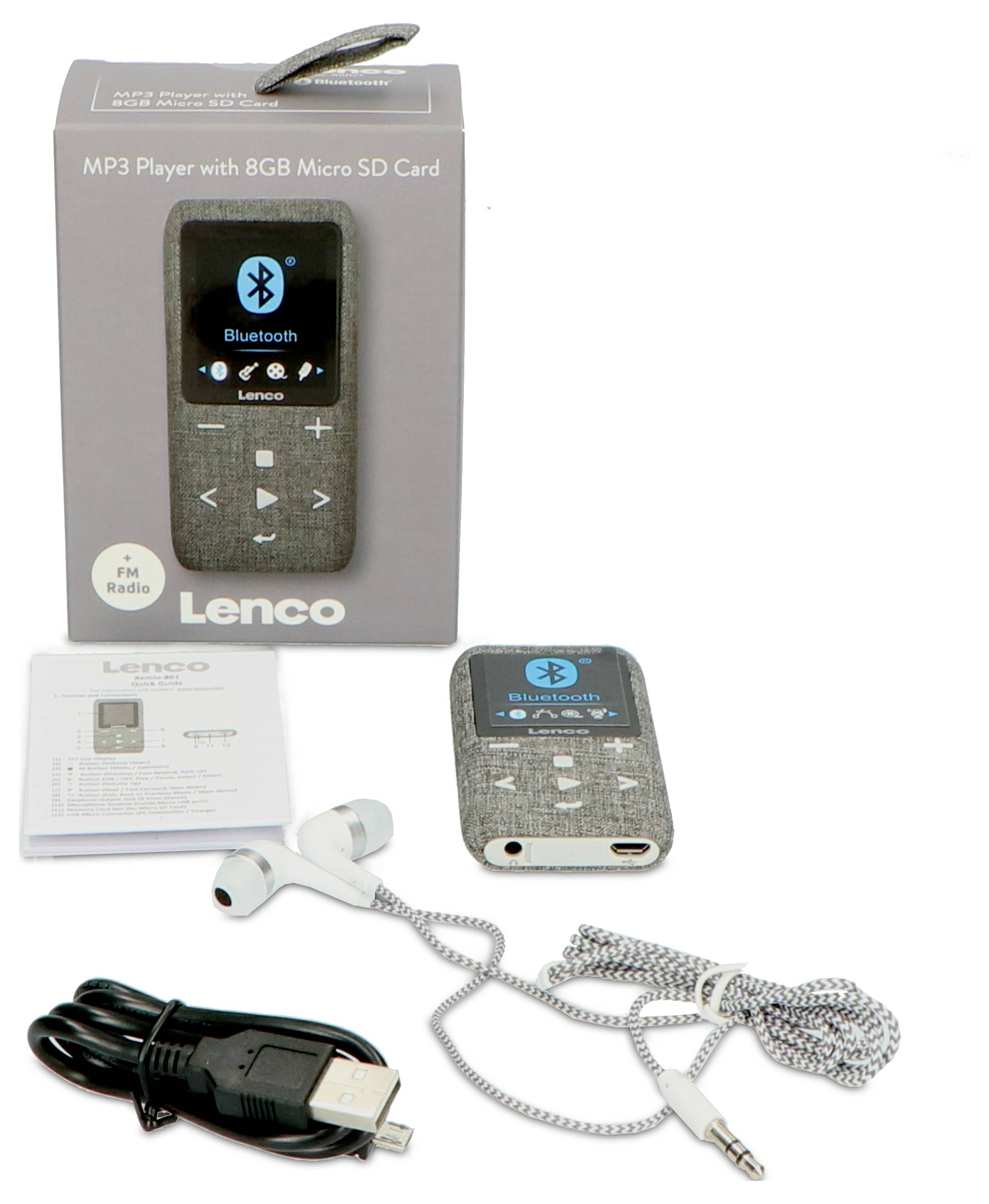 Lenco Xemio-861GY Tragbarer CD-Player Grau