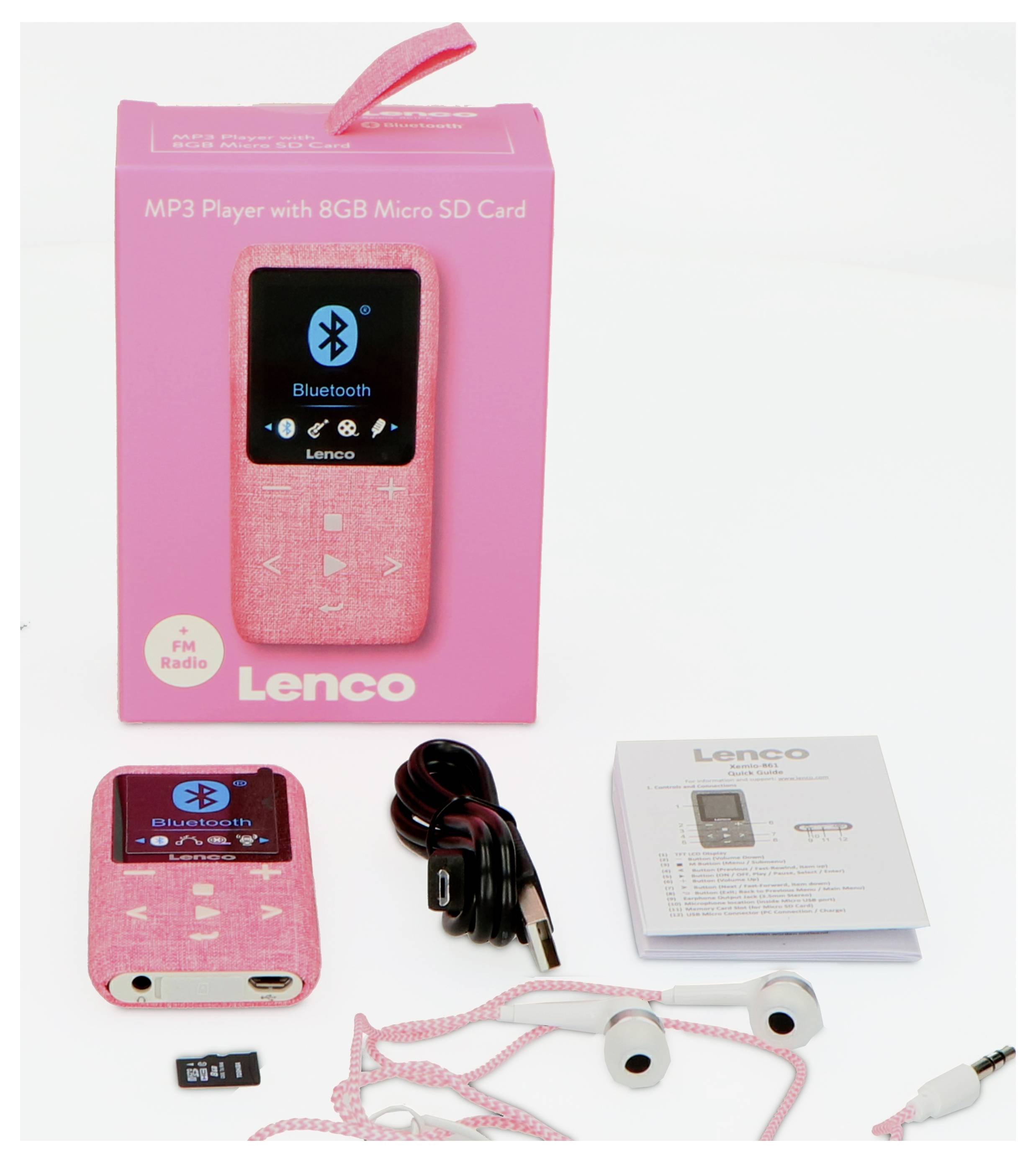 Lenco Xemio-861PK Tragbarer CD-Player Pink