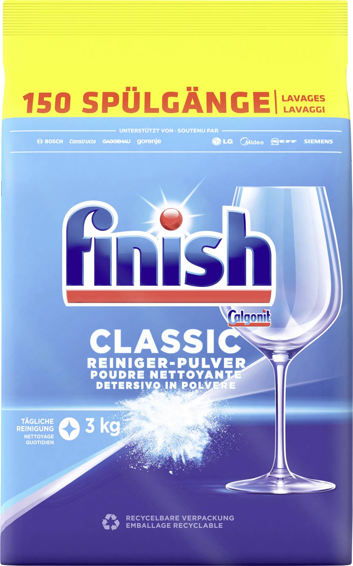 Finish Geschirrspülpulver Classic 495070300 3251438 3kg