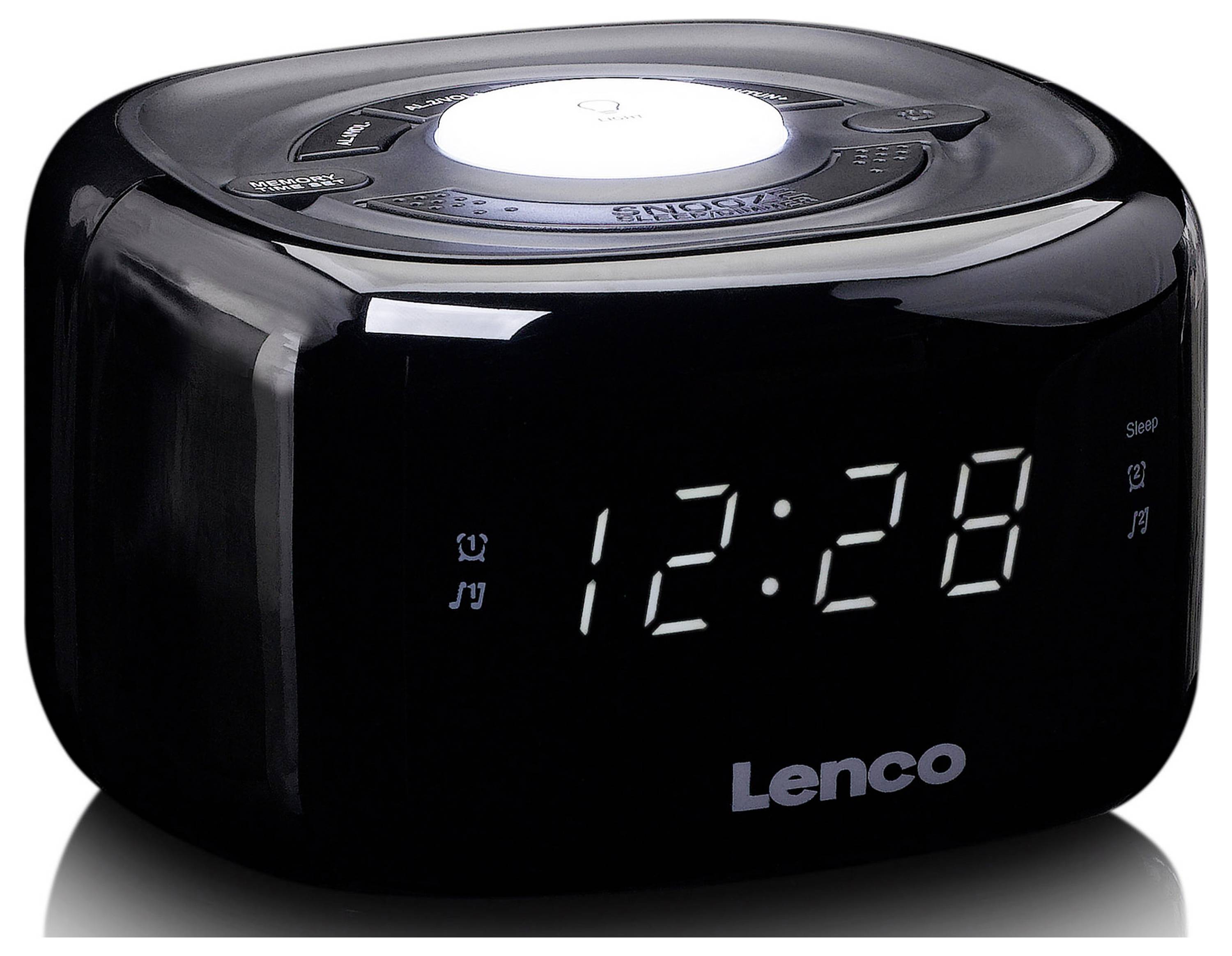 Lenco CR-12BK Radiowecker Schwarz