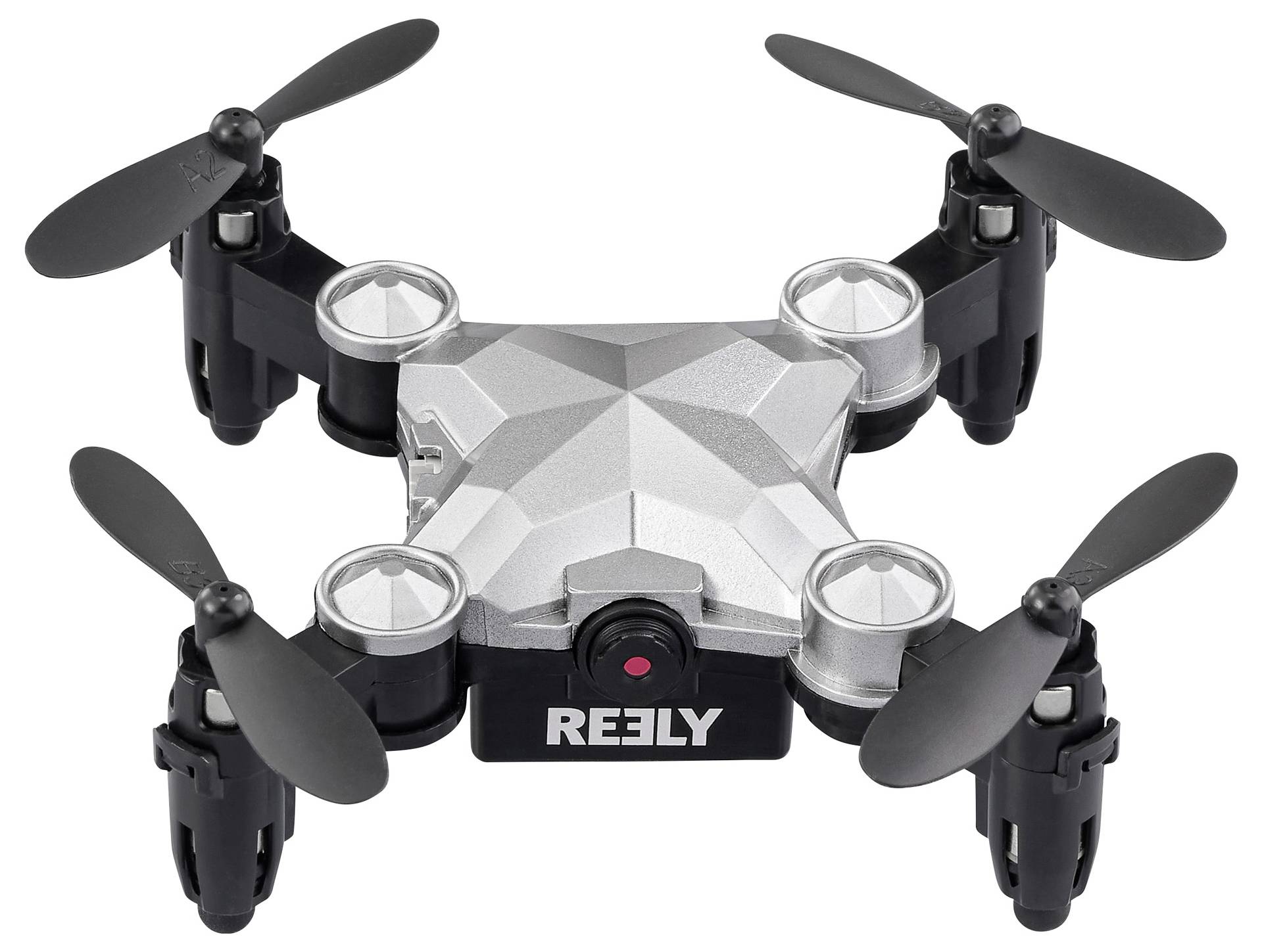 Reely Suitcase mini drone Quadrocopter RtF Einsteiger, Kameraflug Silber-Schwarz