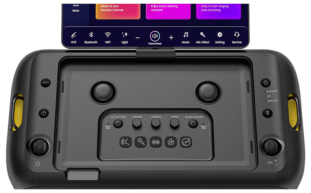Ikarao Break X1 Karaoke-Anlage Touchscreen, Inkl. Mikrofon