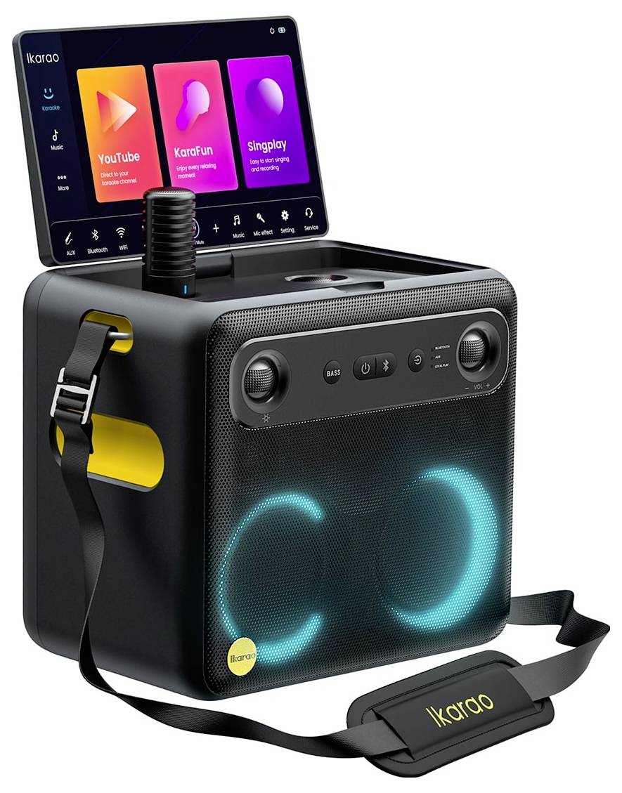 Ikarao Break X2 Karaoke-Anlage Touchscreen, Inkl. Mikrofon