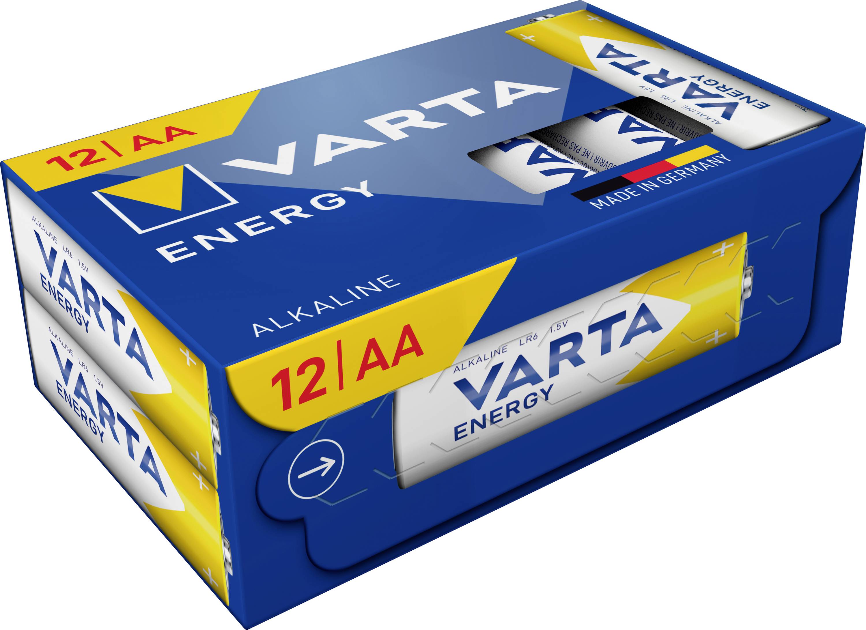 Varta VARTA Energy AA Cube Pack12 Tray 40 Mignon (AA)-Batterie Alkali-Mangan 1.5 V 12 St.