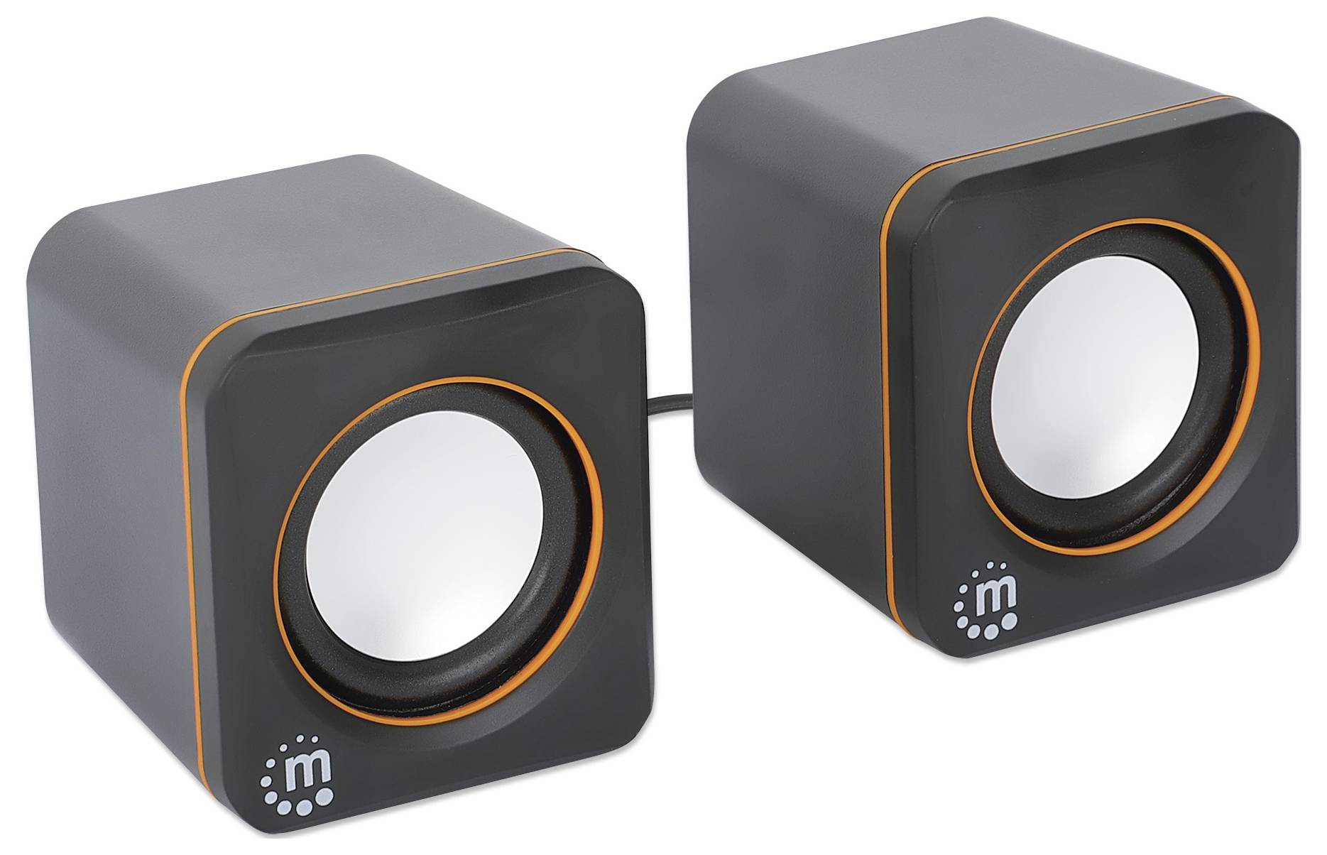 Manhattan PC-Lautsprecher USB Schwarz, Orange