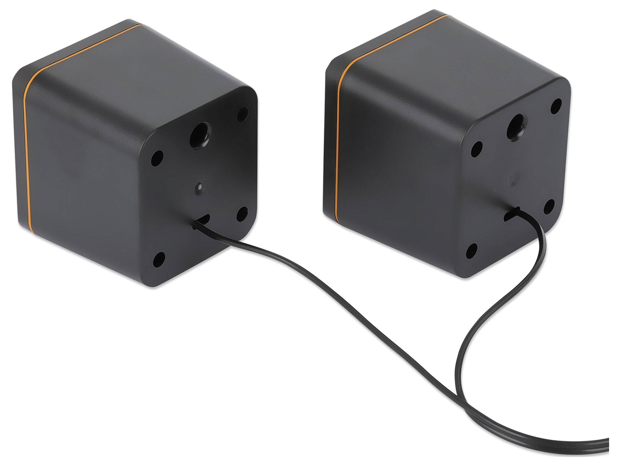 Manhattan PC-Lautsprecher USB Schwarz, Orange