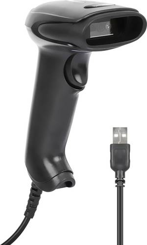 Manhattan 2D LED-Barcodescanner 320mm Scanreichweite integriertes 1,4m USB-A-Kabel schwarz 2D Barco