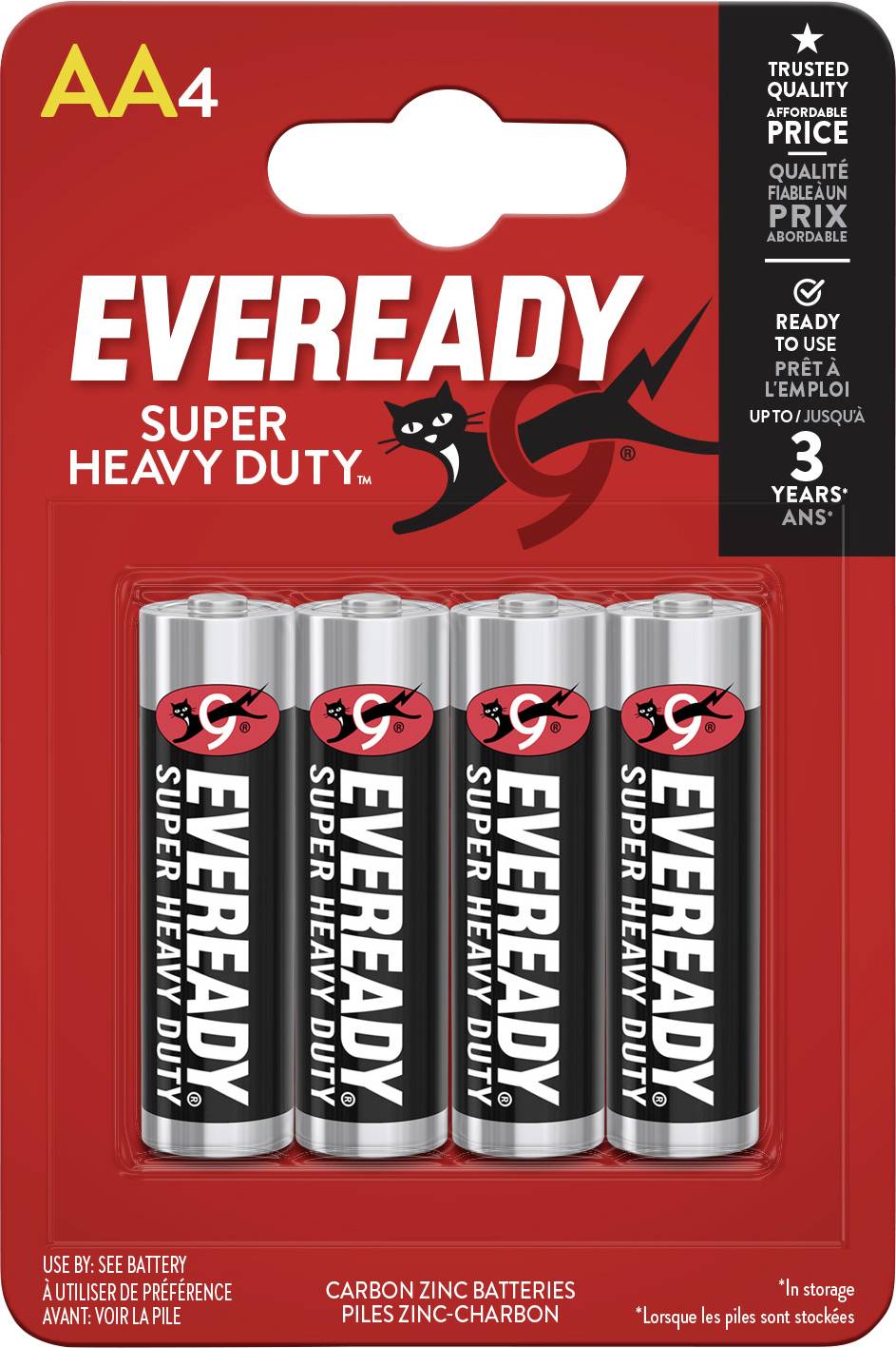 Eveready SHD Mignon (AA)-Batterie Zink-Kohle 1.5V 4St.