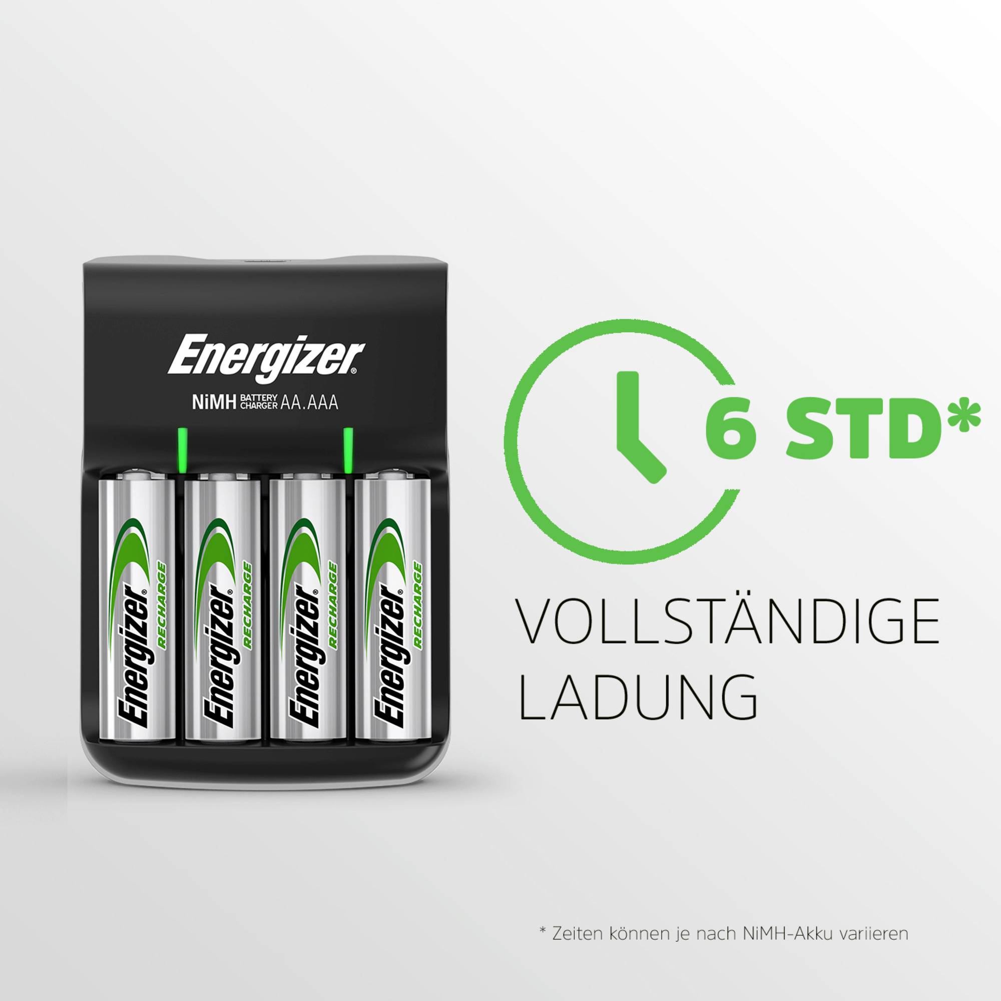 Energizer Base Rundzellen-Ladegerät NiMH Micro (AAA), Mignon (AA)