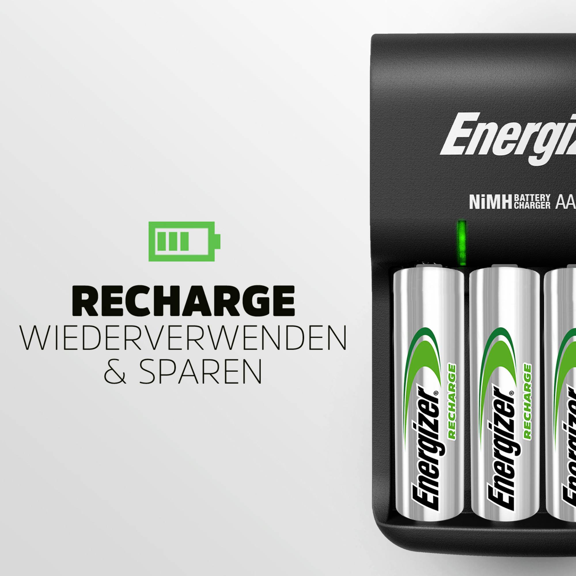 Energizer Base Rundzellen-Ladegerät NiMH Micro (AAA), Mignon (AA)