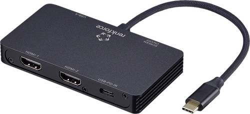 Renkforce USB-C® Dockingstation RF-USBHA-480 Passend für Marke Dockingstations: Universal USB-C® Power Delivery