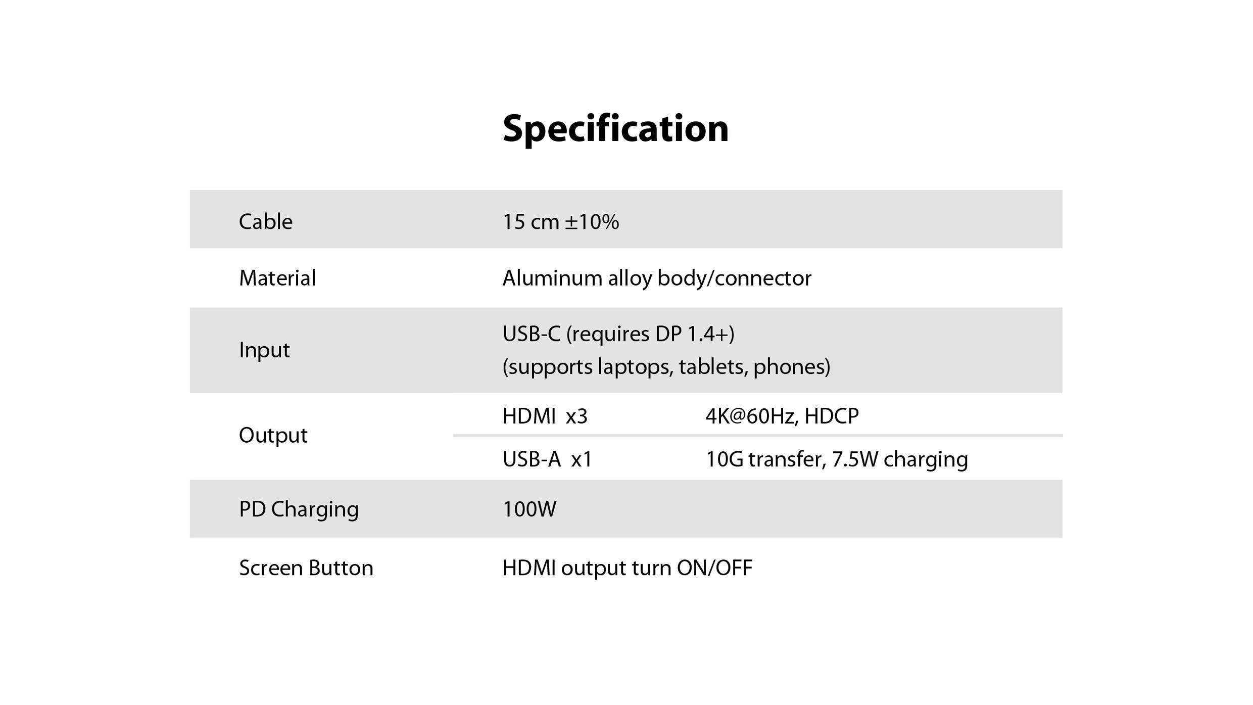 Renkforce USB-C® Dockingstation RF-USBHA-550 Passend für Marke Dockingstations: Universal USB-C® Power Delivery