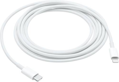 Apple USB-Kabel USB 2.0 USB-C® Stecker, Lightning Stecker 2.00m Weiß MW2R3ZM/A