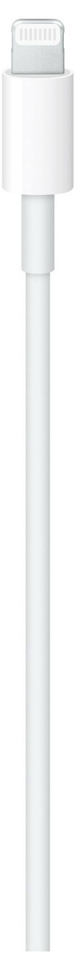 Ein weißes Ladekabel mit einem USB-Anschluss.