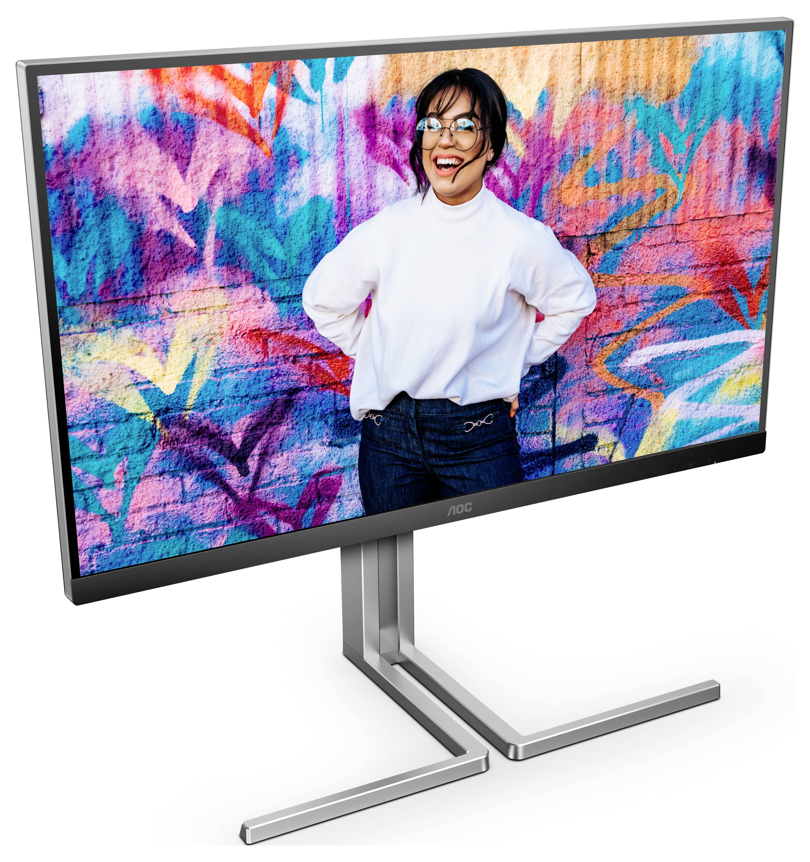 AOC Q27U3CV LCD-Monitor EEK E (A - G) 68.6cm (27 Zoll) 2560 x 1440 Pixel 16:9 4 ms IPS LCD