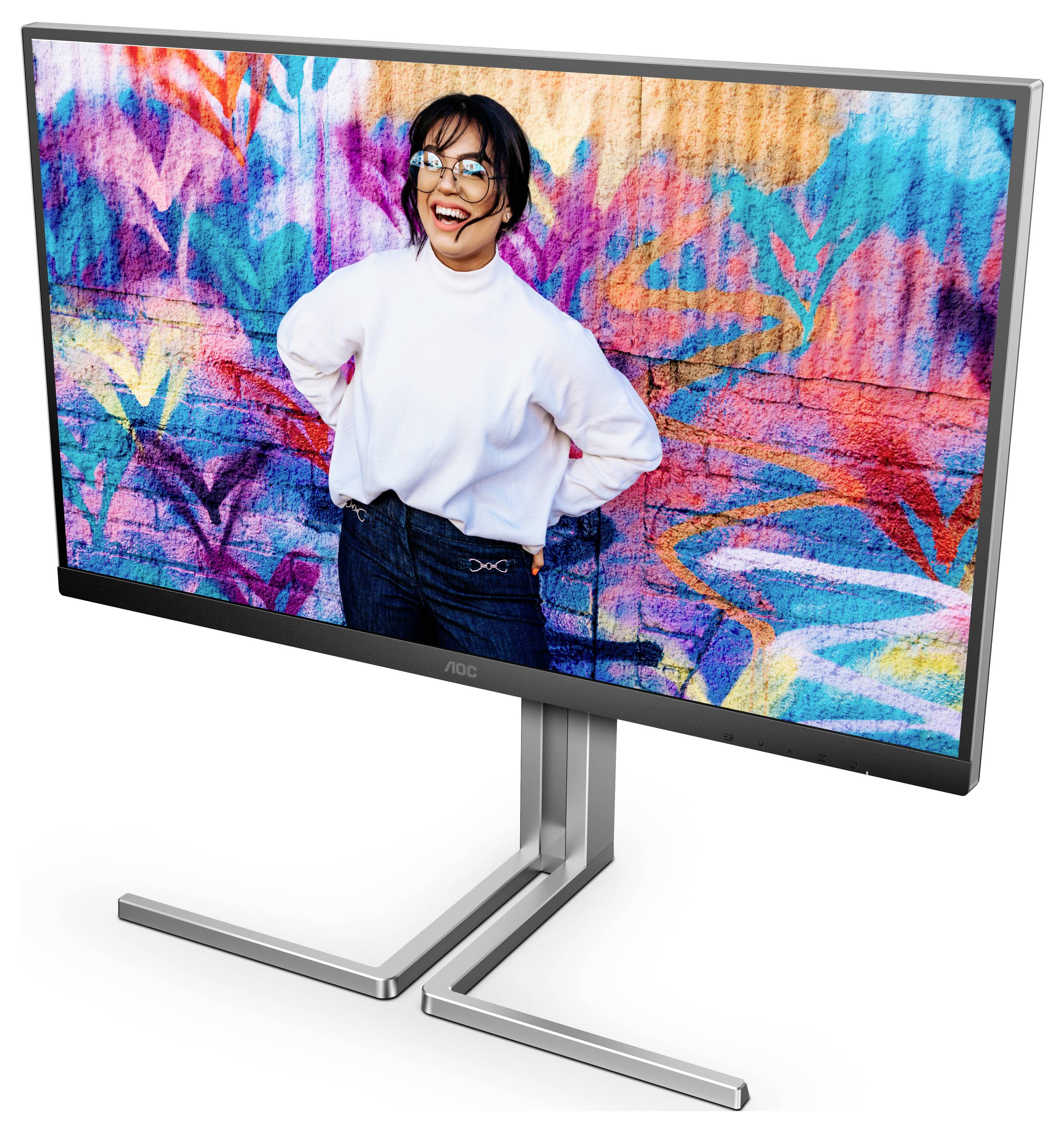 AOC Q27U3CV LCD-Monitor EEK E (A - G) 68.6cm (27 Zoll) 2560 x 1440 Pixel 16:9 4 ms IPS LCD