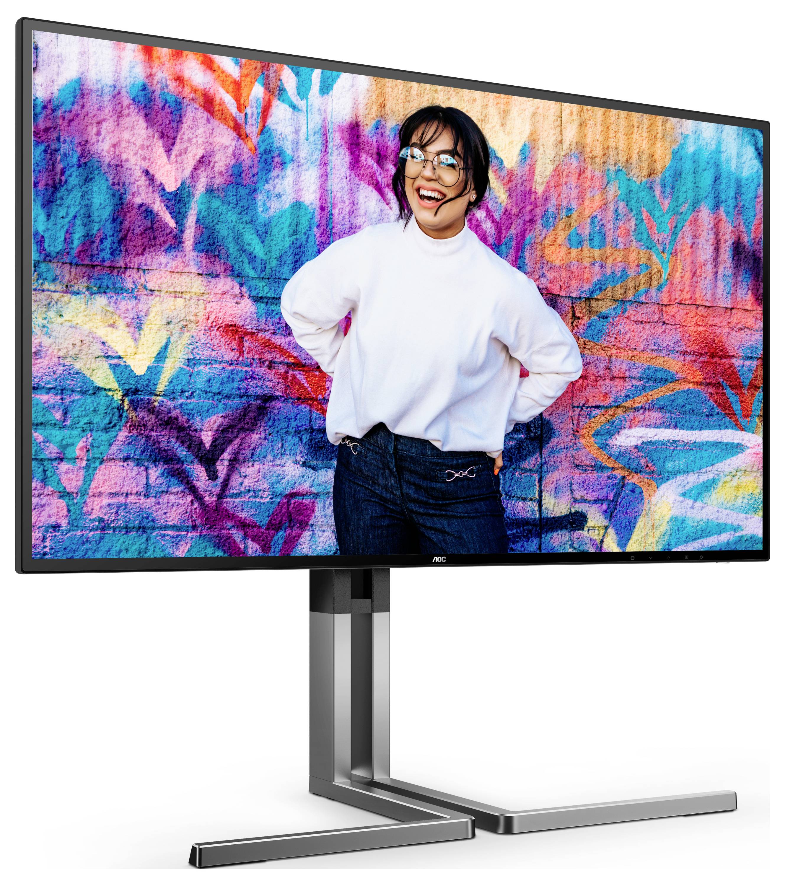 AOC U27U3CV LCD-Monitor EEK F (A - G) 68.6cm (27 Zoll) 3840 x 2160 Pixel 16:9 4 ms DisplayPort, HDMI® IPS LCD