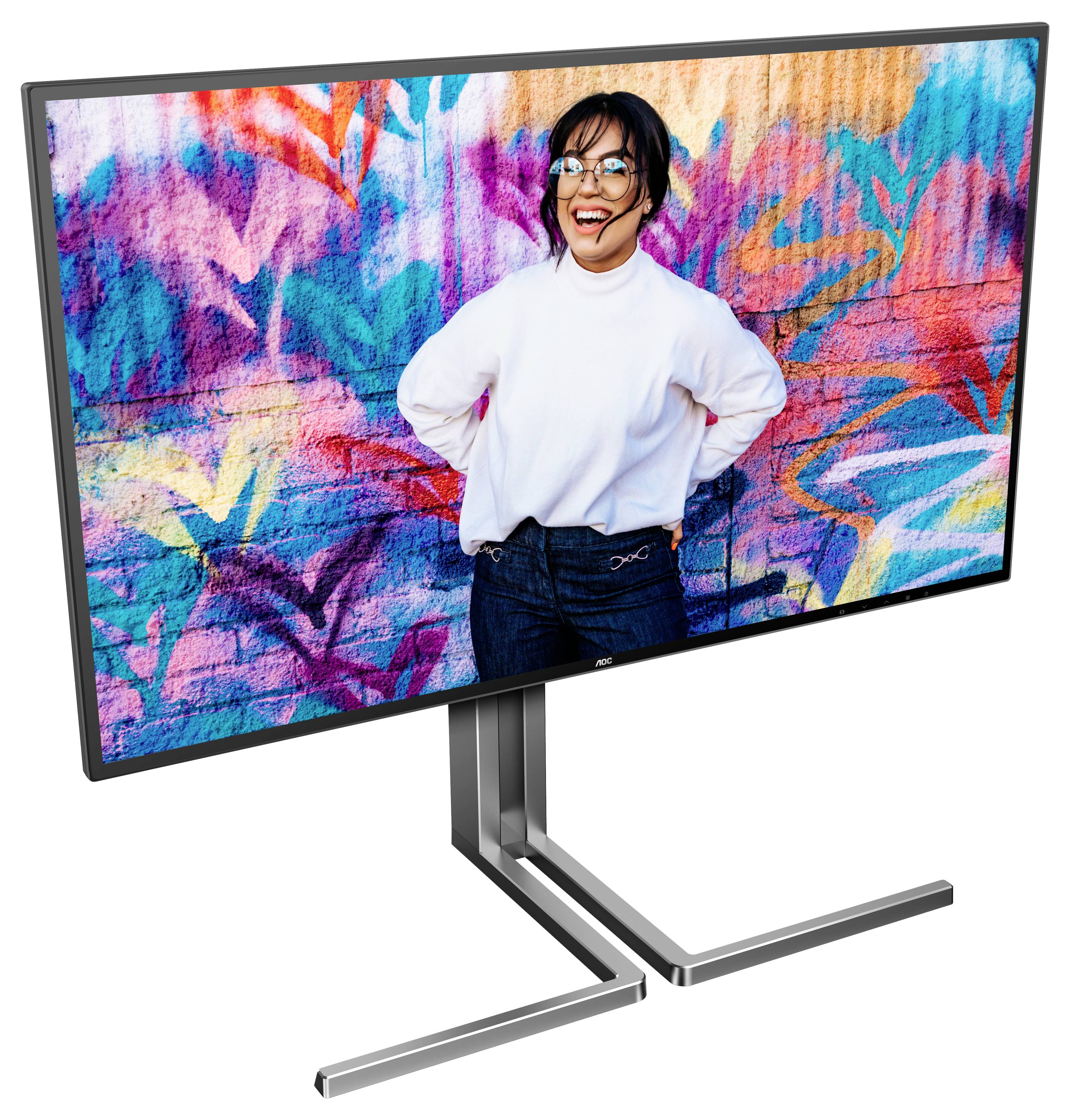 AOC U27U3CV LCD-Monitor EEK F (A - G) 68.6cm (27 Zoll) 3840 x 2160 Pixel 16:9 4 ms DisplayPort, HDMI® IPS LCD