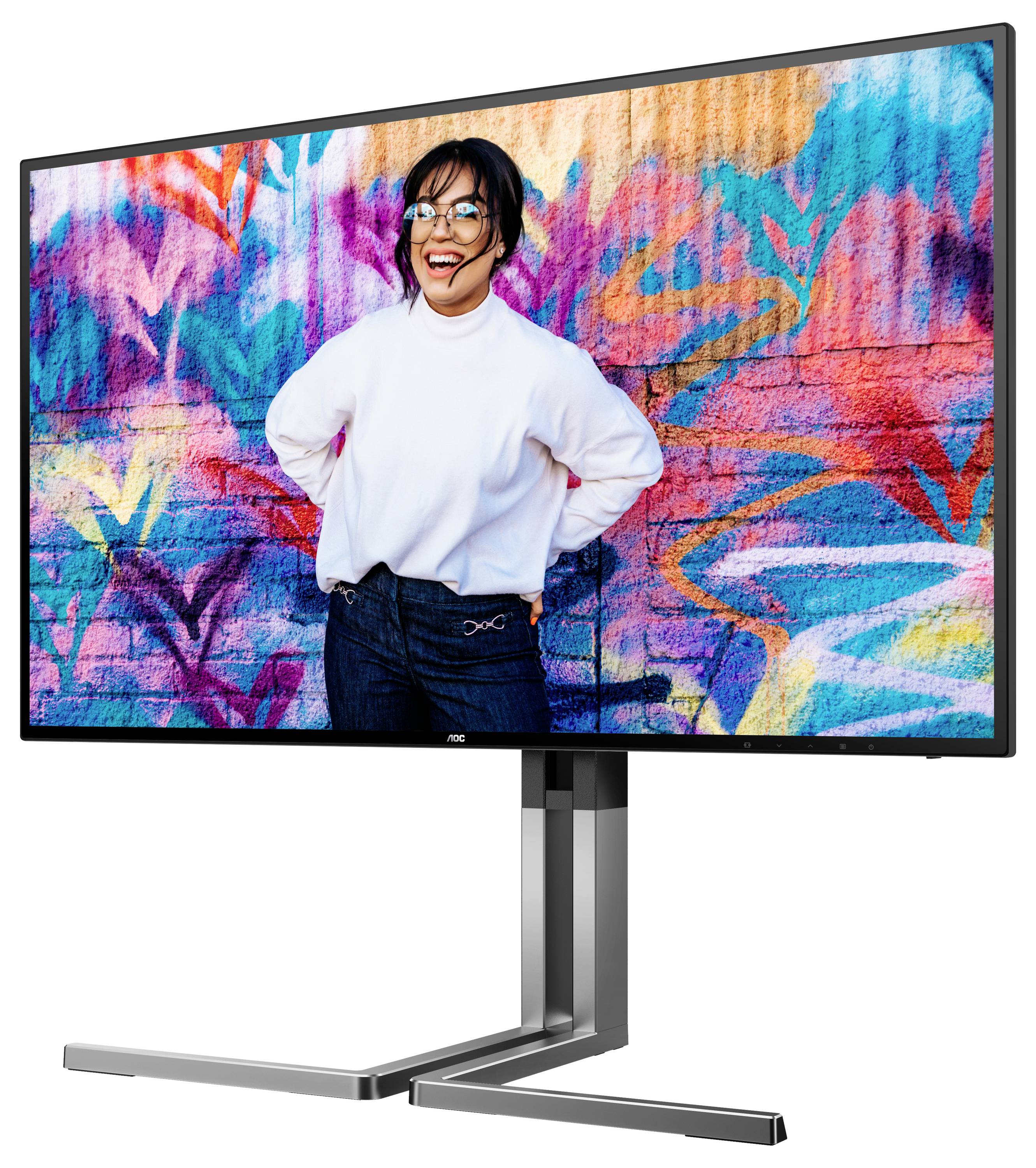 AOC U27U3CV LCD-Monitor EEK F (A - G) 68.6cm (27 Zoll) 3840 x 2160 Pixel 16:9 4 ms DisplayPort, HDMI® IPS LCD