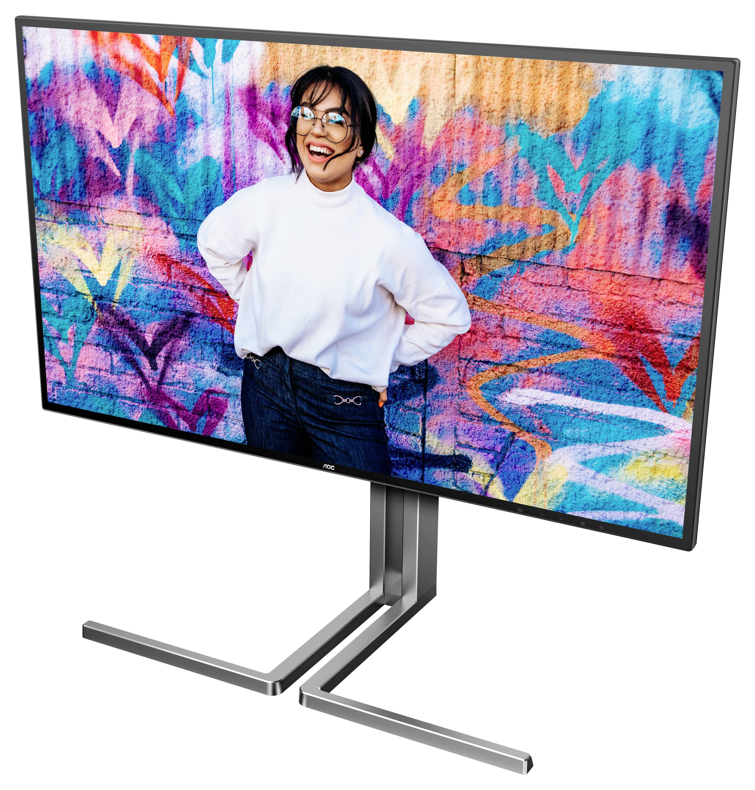 AOC U27U3CV LCD-Monitor EEK F (A - G) 68.6cm (27 Zoll) 3840 x 2160 Pixel 16:9 4 ms DisplayPort, HDMI® IPS LCD