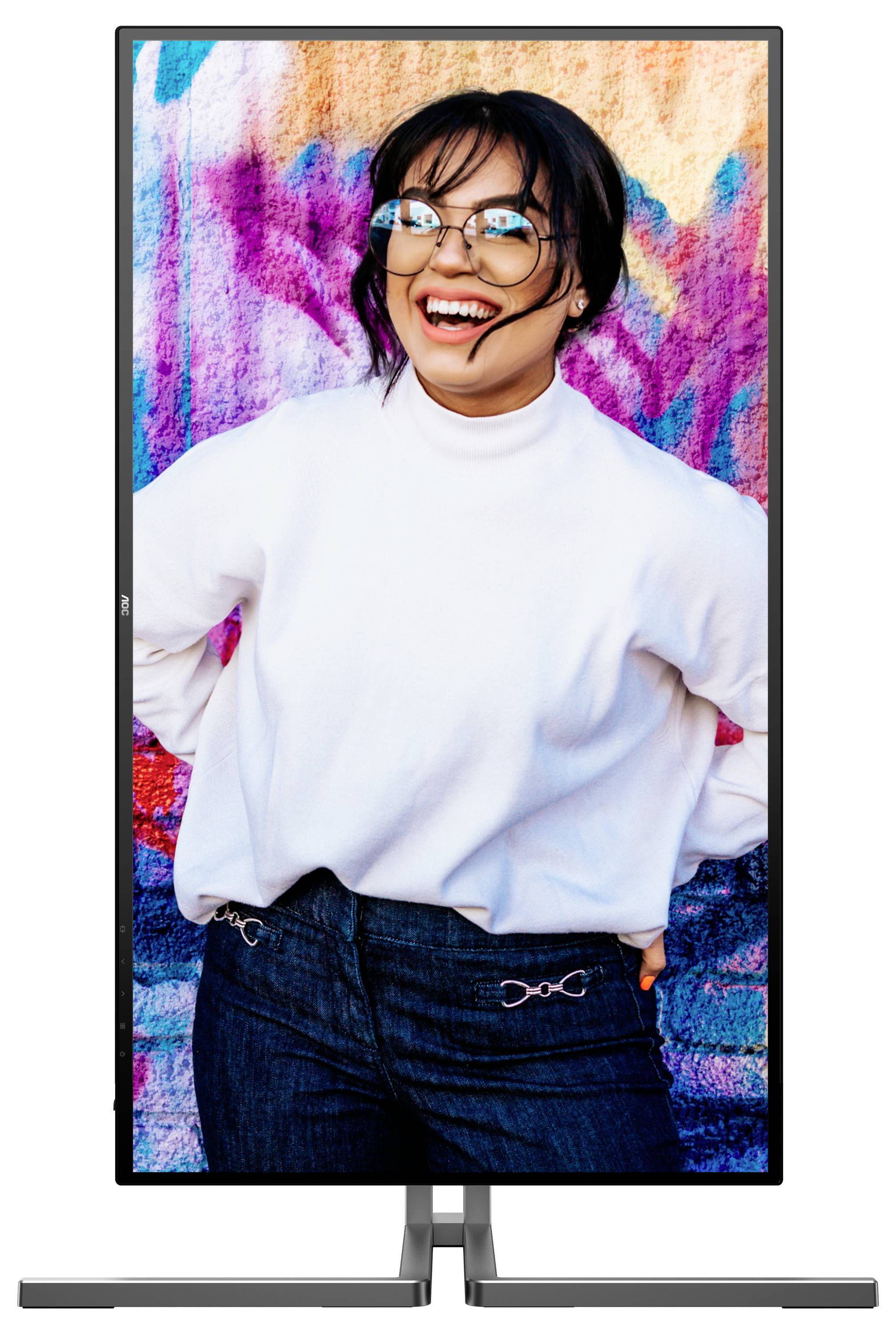 AOC U27U3CV LCD-Monitor EEK F (A - G) 68.6cm (27 Zoll) 3840 x 2160 Pixel 16:9 4 ms DisplayPort, HDMI® IPS LCD