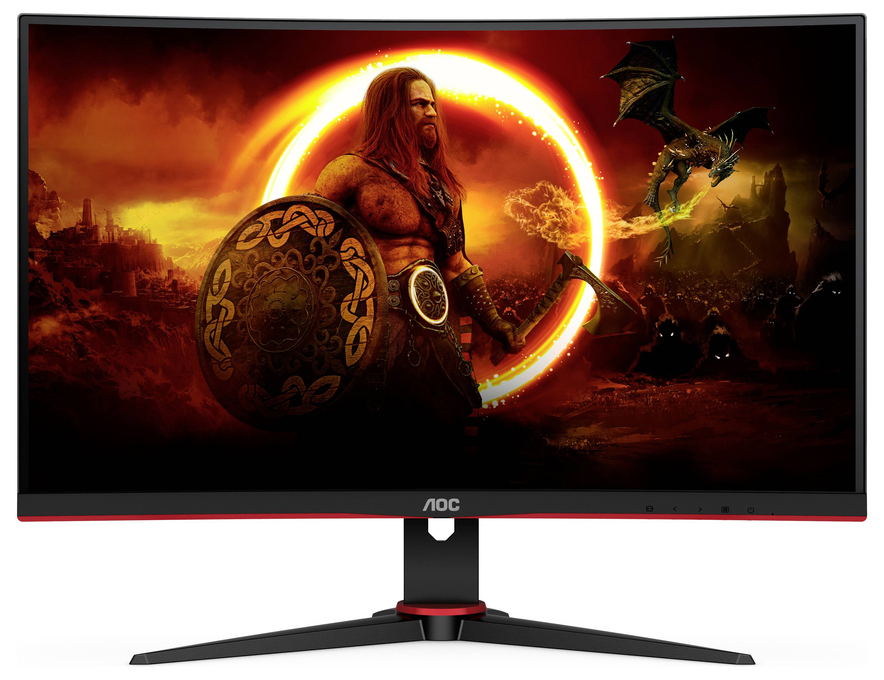 AOC C27G2E/BK Gaming Monitor EEK E (A - G) 68.6 cm (27 Zoll) 1920 x 1080 Pixel 16:9 1 ms DisplayPort, HDMI® IPS LCD