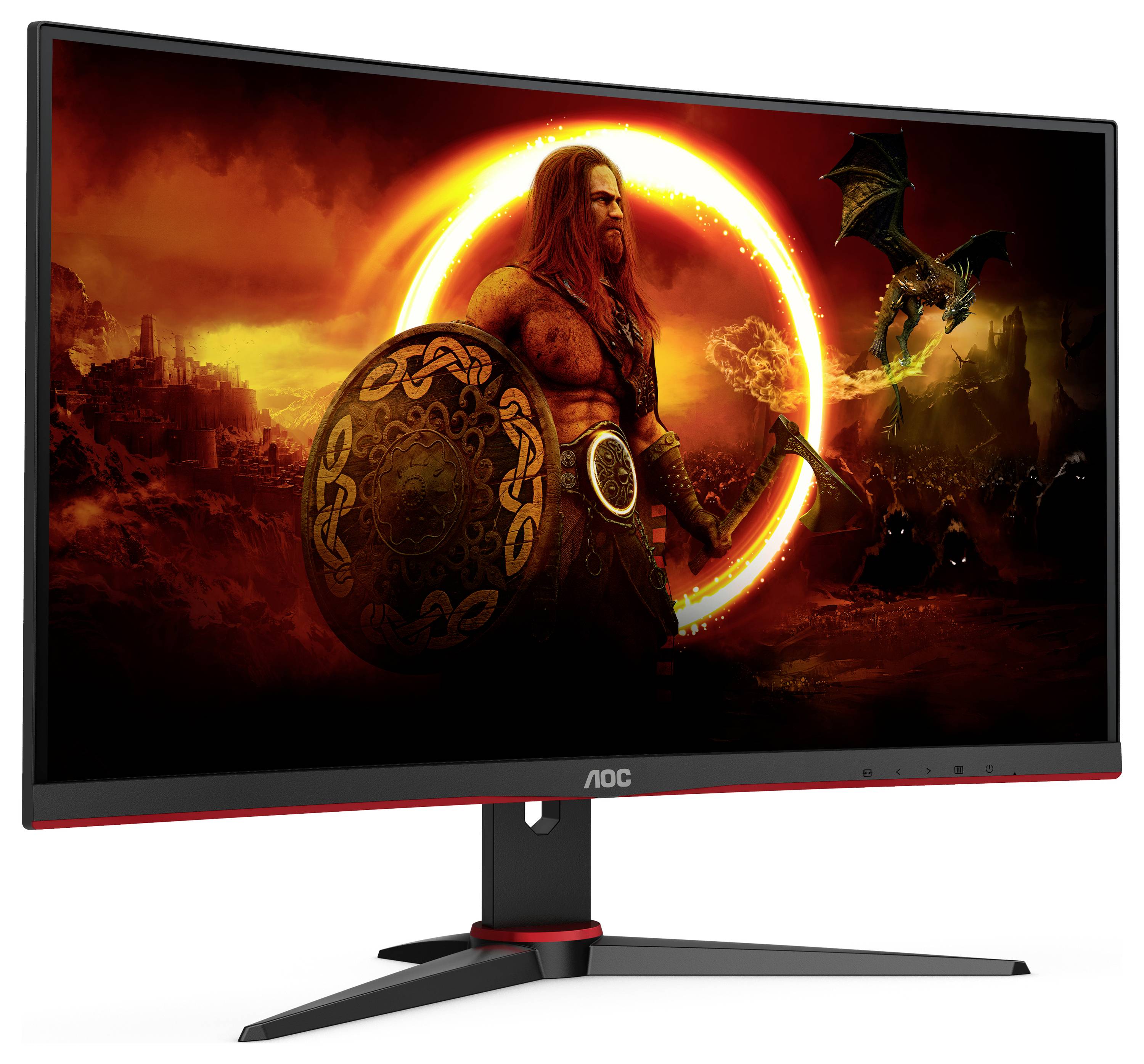 AOC C27G2E/BK Gaming Monitor EEK E (A - G) 68.6 cm (27 Zoll) 1920 x 1080 Pixel 16:9 1 ms DisplayPort, HDMI® IPS LCD