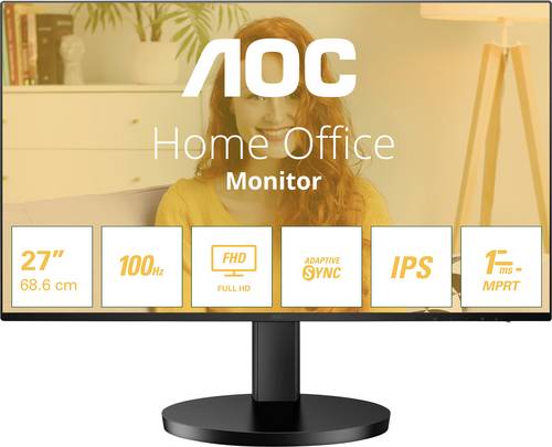 AOC 27B3HA2 LED-Monitor EEK E (A - G) 68.6 cm (27 Zoll) 1920 x 1080 Pixel 16:9 1 ms IPS LED