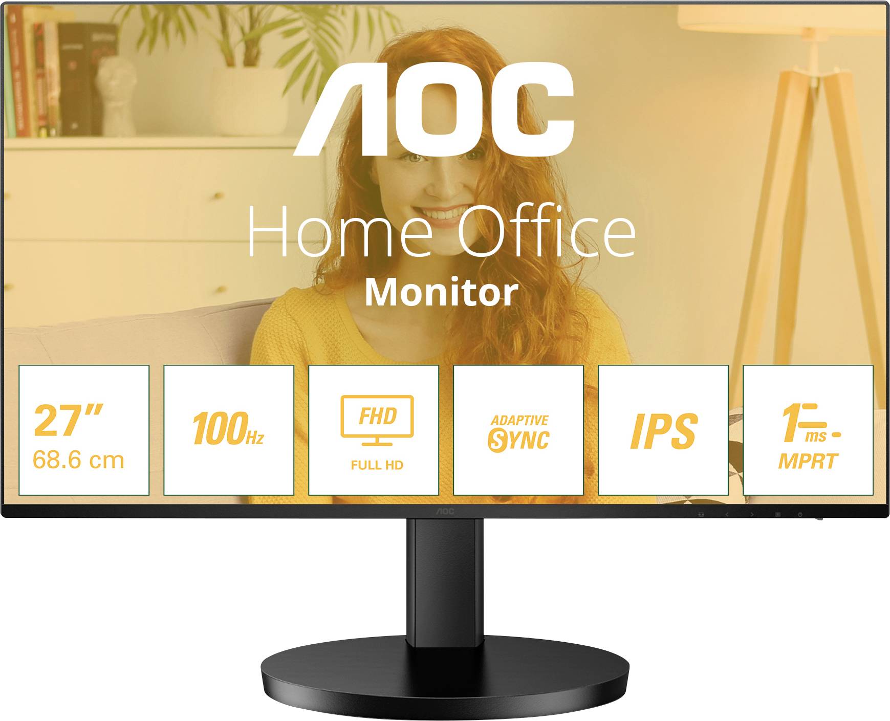 AOC 27B3HA2 LED-Monitor EEK E (A - G) 68.6cm (27 Zoll) 1920 x 1080 Pixel 16:9 1 ms IPS LED