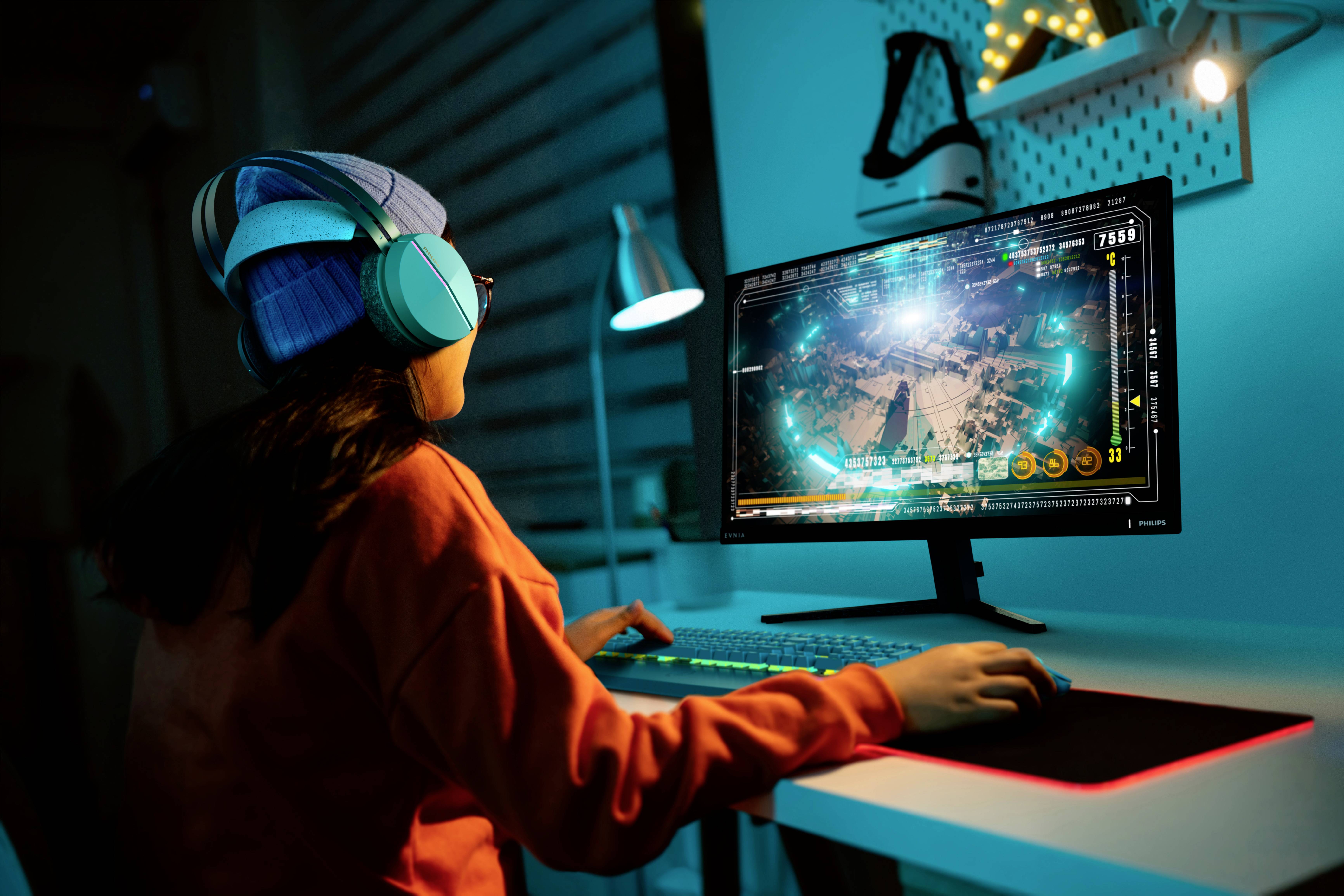 Philips 27M2N3200S Gaming Monitor EEK E (A - G) 68.6cm (27 Zoll) 1920 x 1080 Pixel 16:9 4 ms DisplayPort, HDMI® IPS LCD