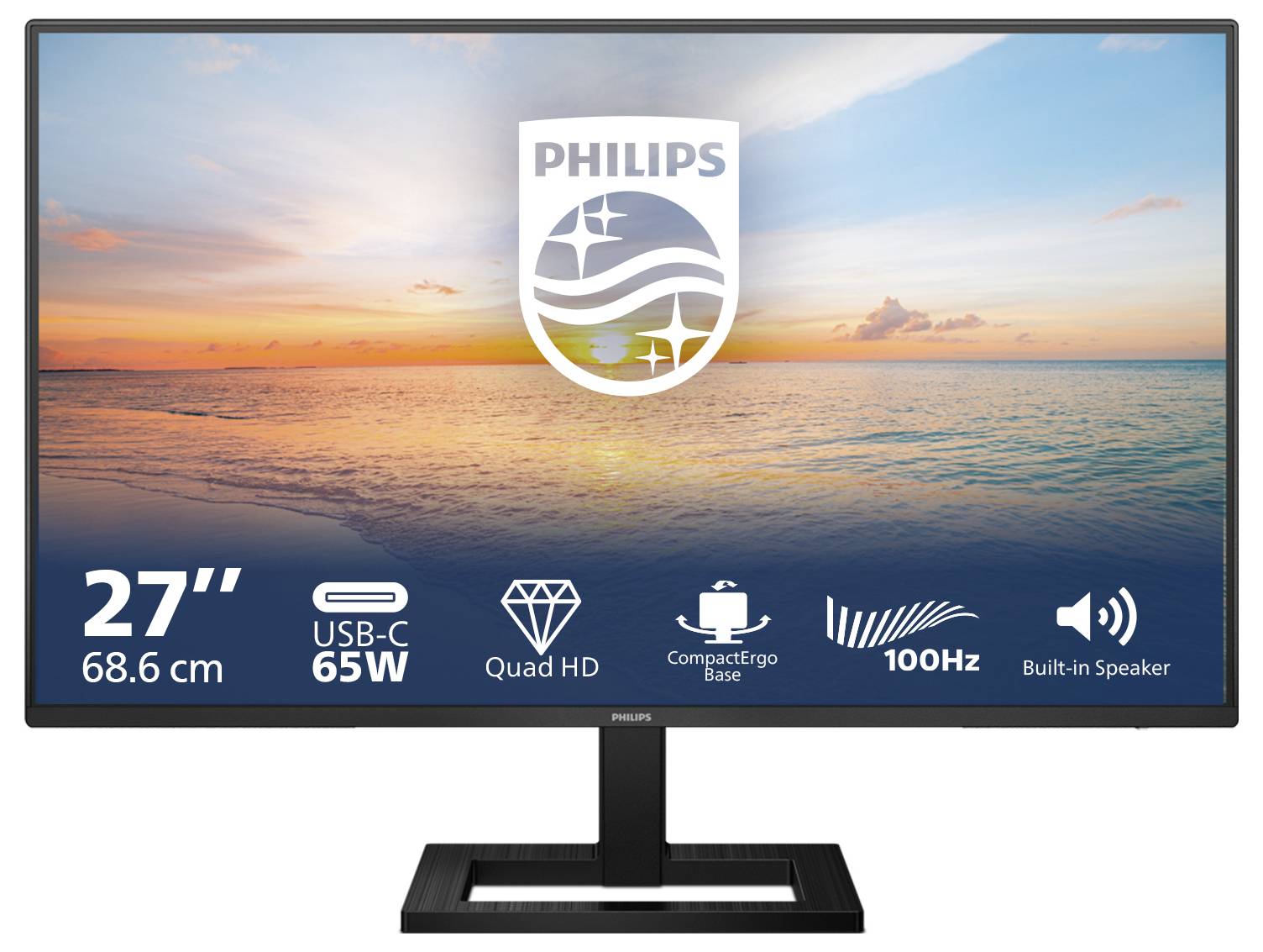 Philips 27E1N1600AE LCD-Monitor EEK E (A - G) 68.6cm (27 Zoll) 2560 x 1440 Pixel 16:9 4 ms HDMI® IPS LCD