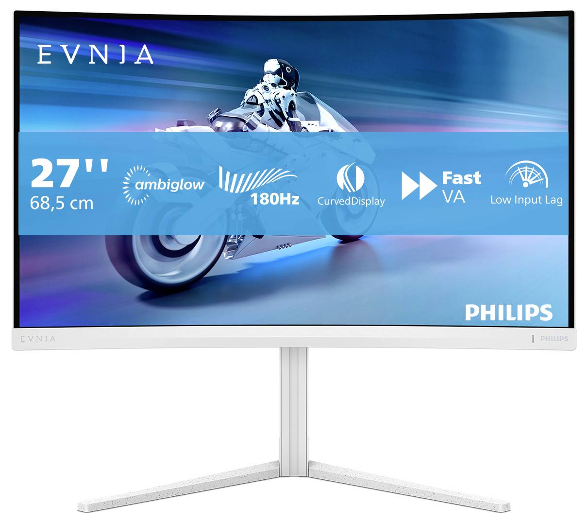Philips 27M2C5201L Gaming Monitor EEK E (A - G) 68.6cm (27 Zoll) 1920 x 1080 Pixel 16:9 1 ms DisplayPort, HDMI® VA LCD