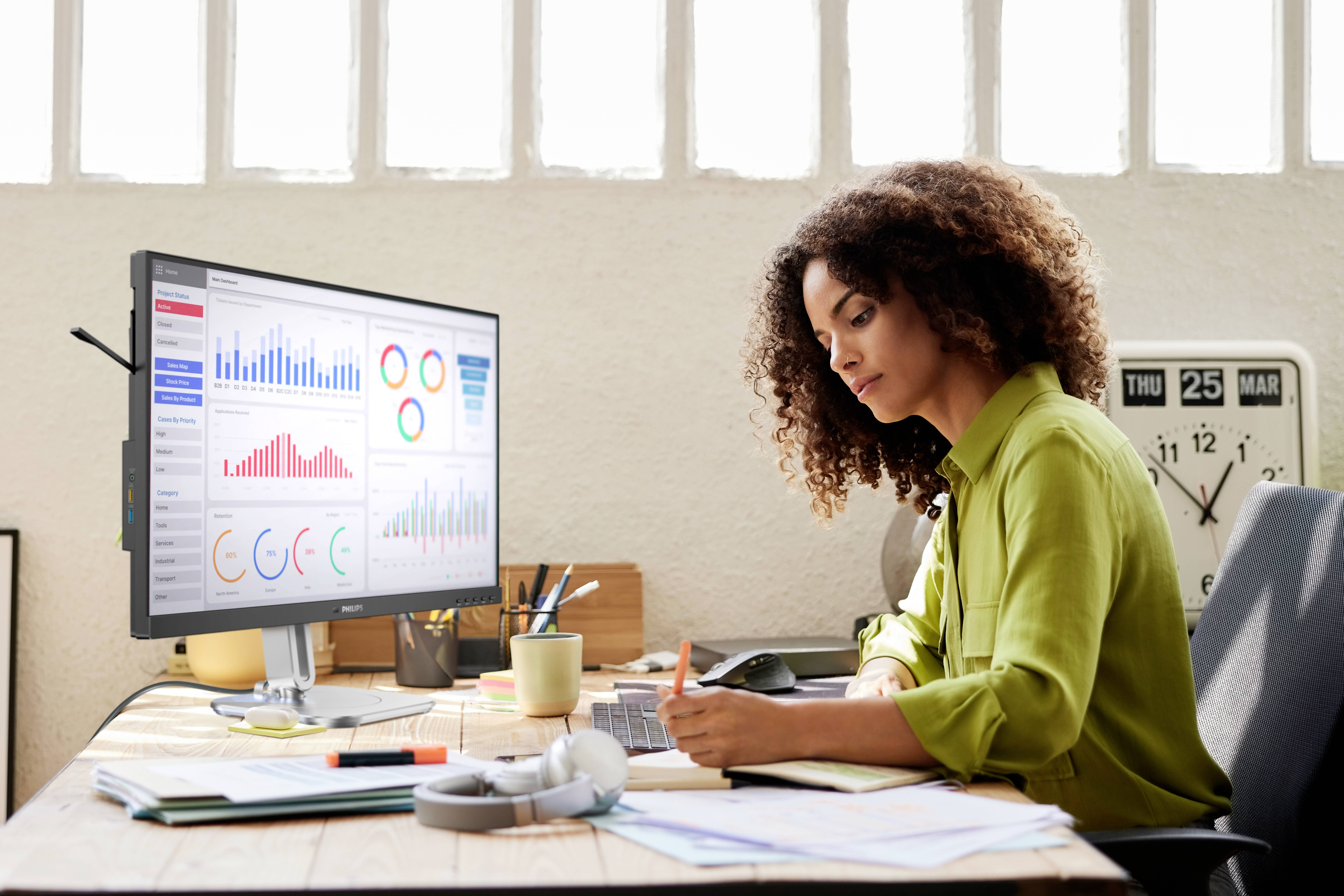 Philips 27B2G5500 LCD-Monitor EEK B (A - G) 68.6 cm (27 Zoll) 2560 x 1440 Pixel 16:9 4 ms DisplayPort, HDMI® IPS LED