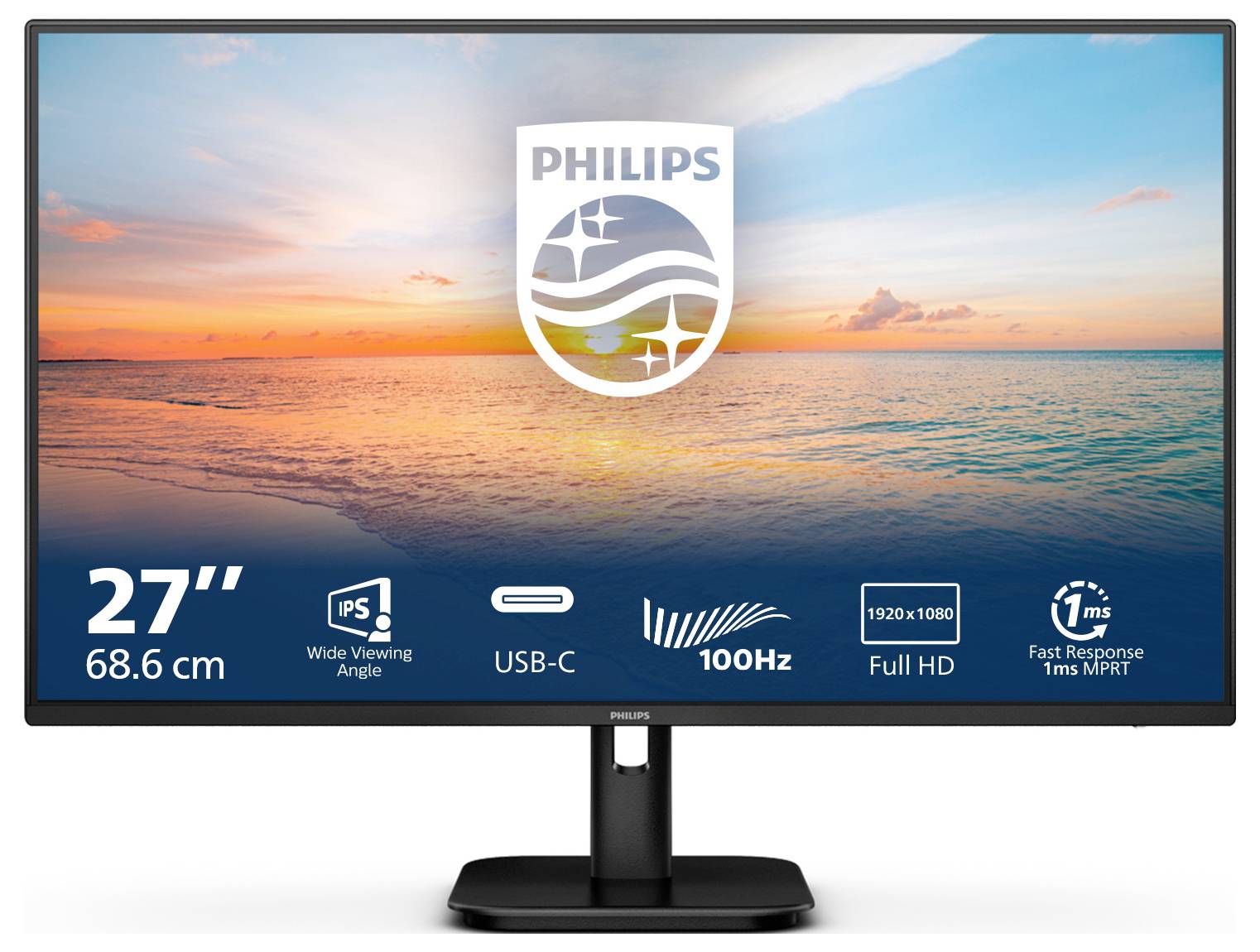 Philips 27E1N1300A LCD-Monitor EEK E (A - G) 68.6cm (27 Zoll) 1920 x 1080 Pixel 16:9 4 ms HDMI® IPS LCD