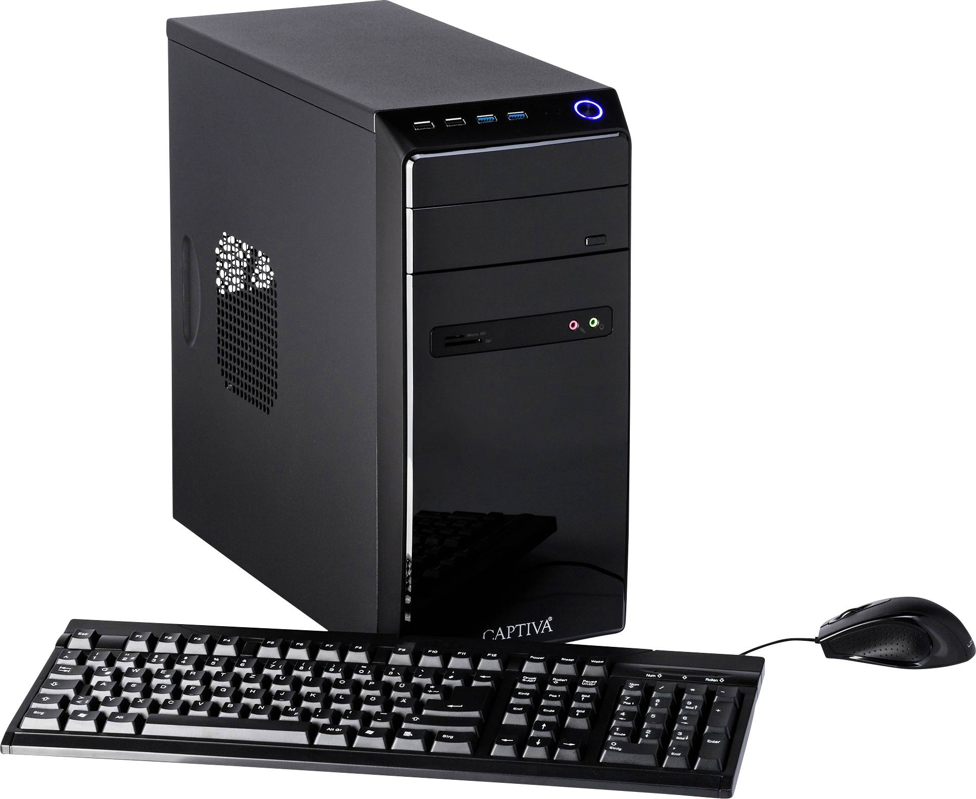 Captiva Desktop PC Power Starter R65-279 AMD Ryzen 5 A520 16GB RAM 1TB SSD Win 11 Pro 65279
