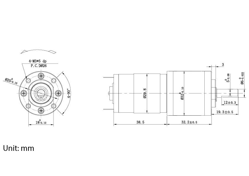 „Mechanische Bauteilabmessungen
